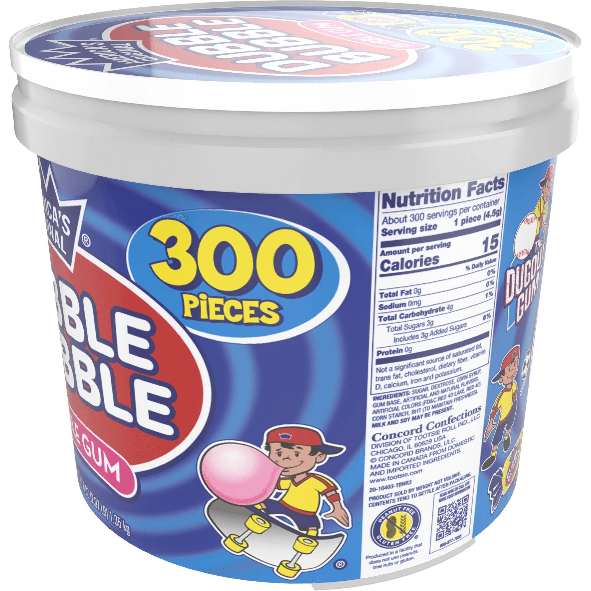 Dubble Bubble Original Twist ( 47.6 oz. \/ 300 ct. Tub)