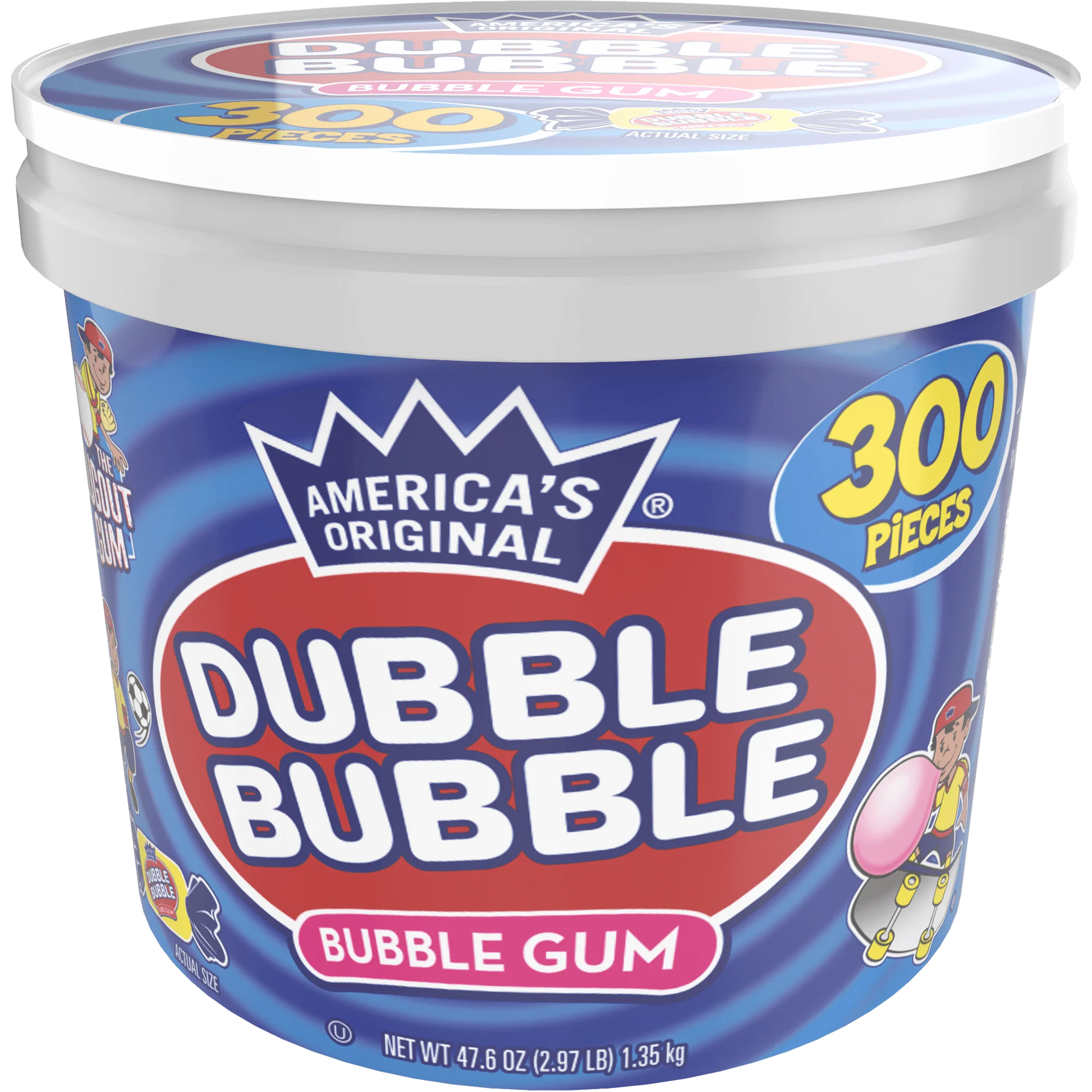 Dubble Bubble Original Twist ( 47.6 oz. \/ 300 ct. Tub)