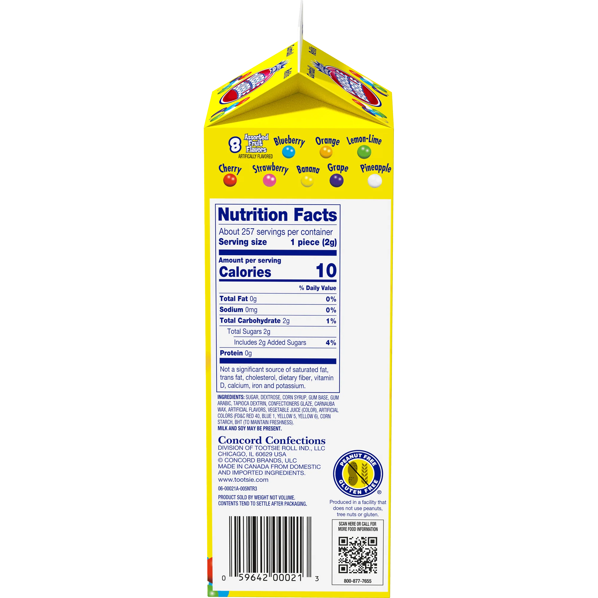 Dubble Bubble Assorted Gumballs (20 oz. Refill Carton)