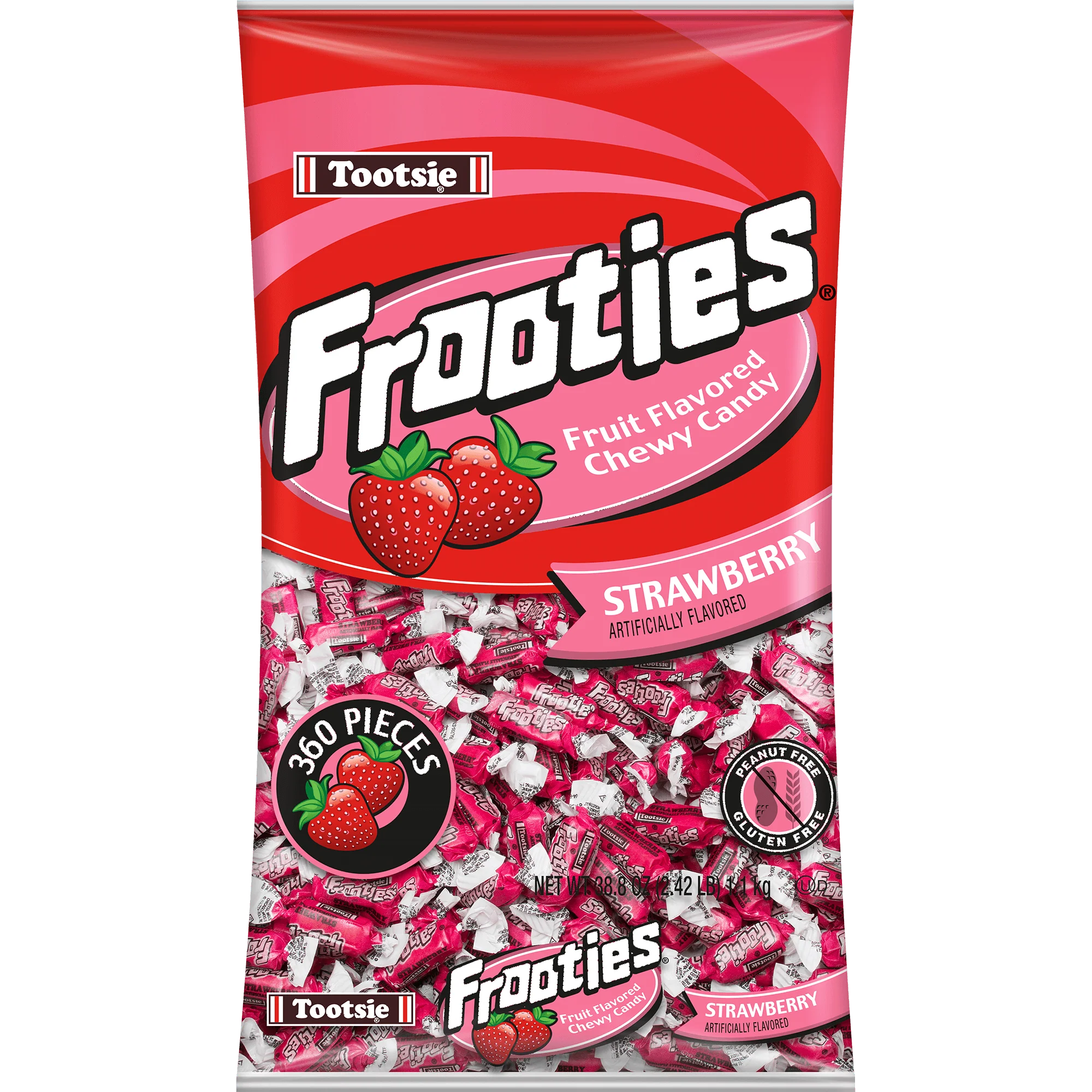 Frooties Strawberry Chewy Candy (38.8 oz. \/ 360 ct. Bag)