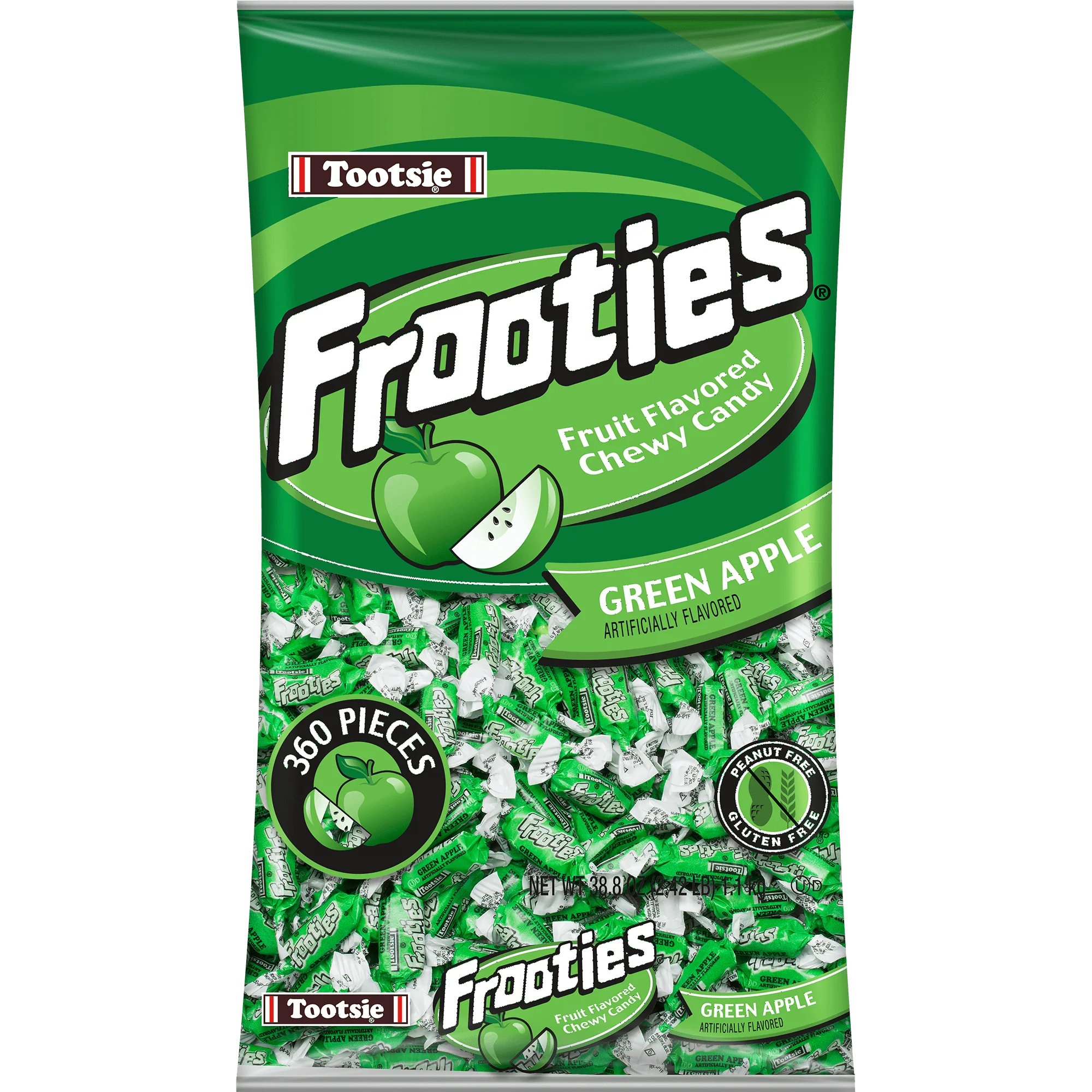 Frooties Green Apple Chewy Candy (38.8 oz. \/ 360 ct. Bag)