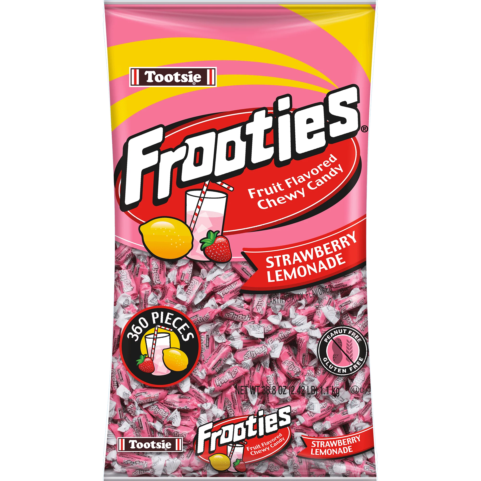 Frooties Strawberry Lemonade Chewy Candy (38.8 oz. \/ 360 ct. Bag)