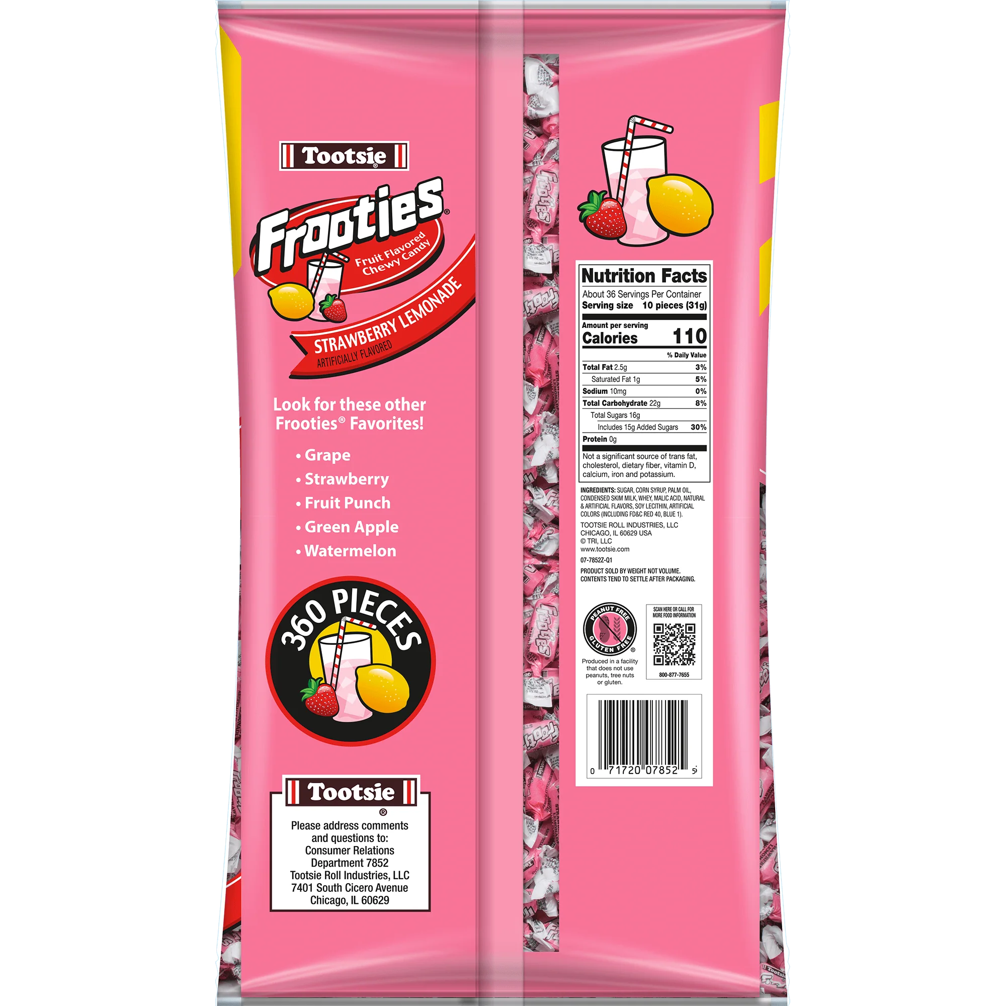 Frooties Strawberry Lemonade Chewy Candy (38.8 oz. \/ 360 ct. Bag)