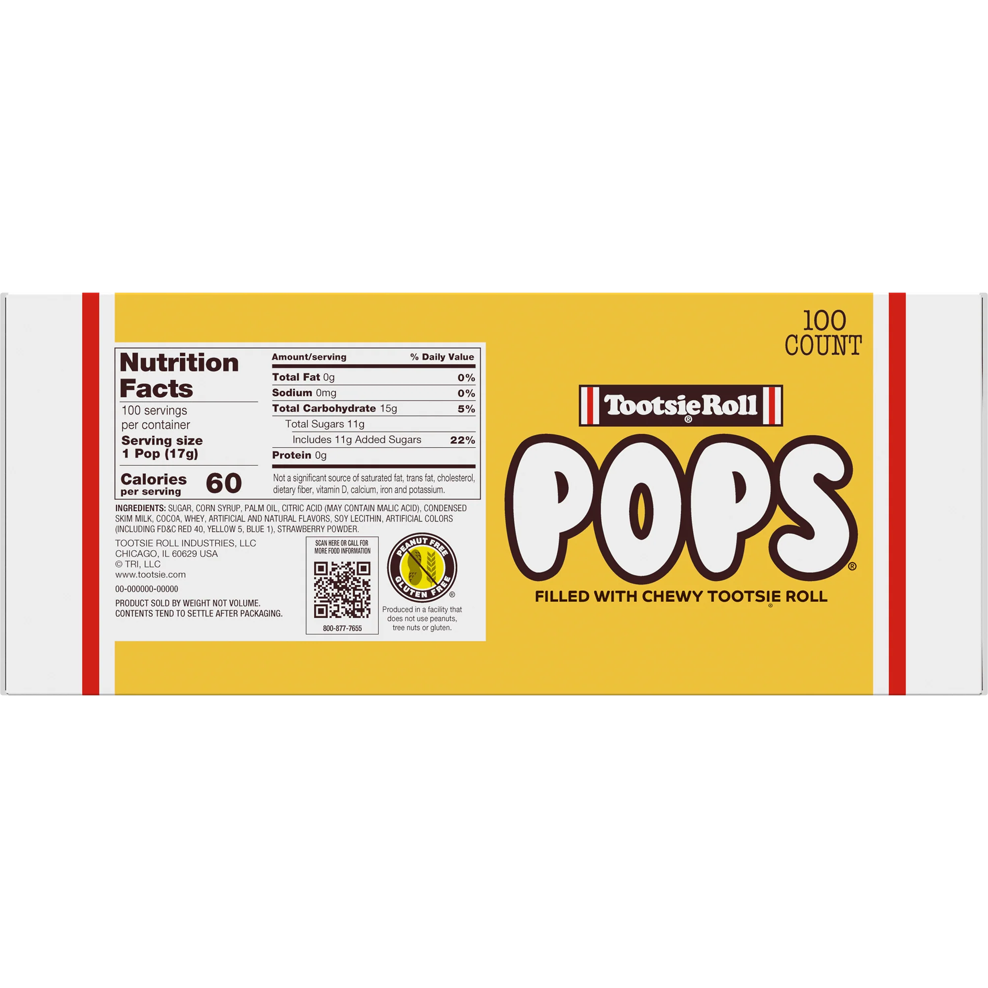 Tootsie Pops Assorted Flavors (100 ct. Box)