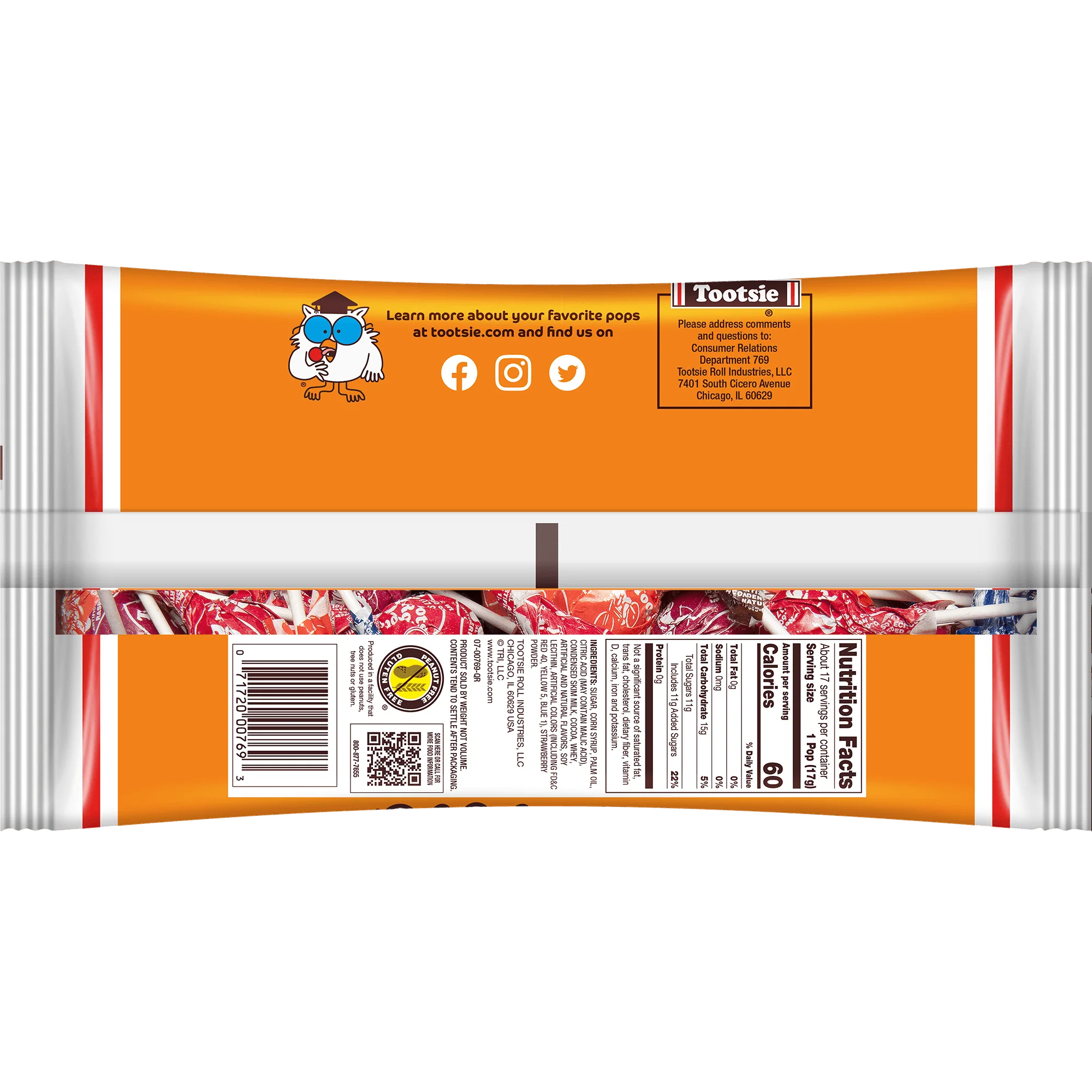 Tootsie Pops Assorted Flavors (10.13 oz. Bag)