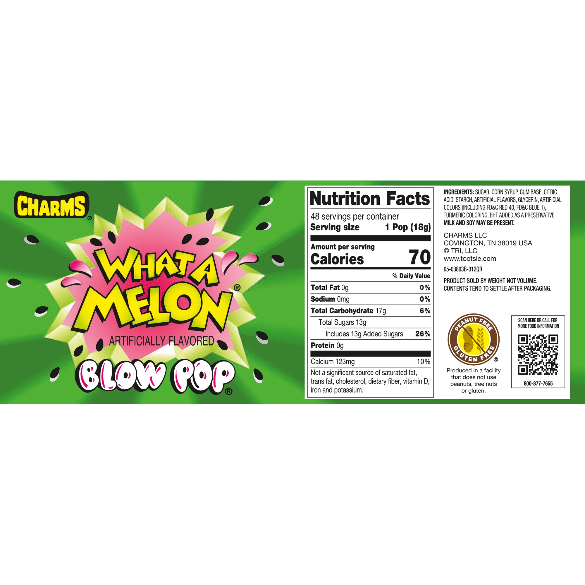 Charms Blow Pop What-A-Melon (48 ct. Box)