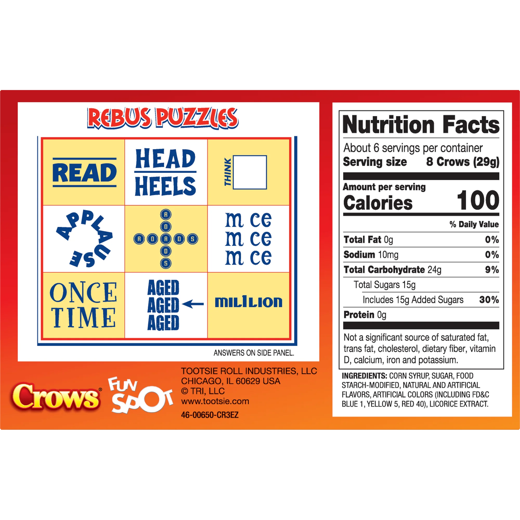 DOTS Crows Licorice Flavored Gumdrops (7.5 oz. Box)