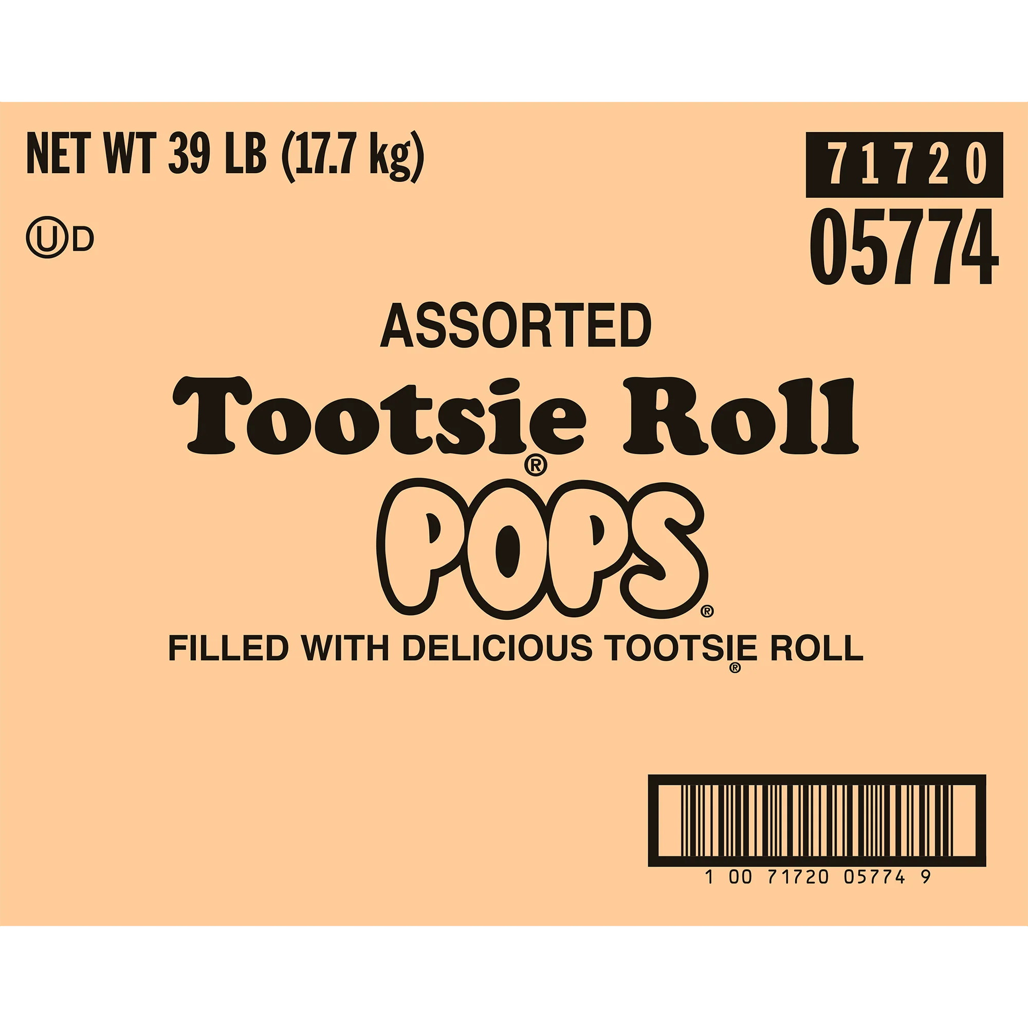 Tootsie Pops Assorted Bulk Box (39 lb. Box)