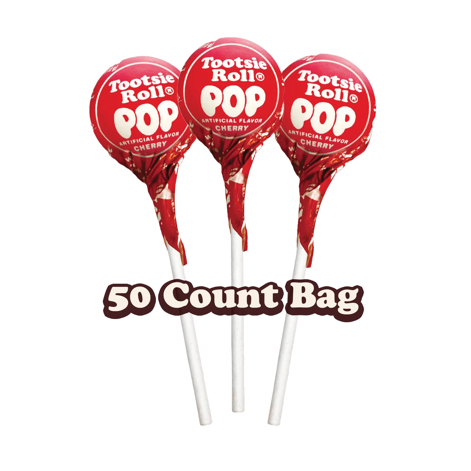Tootsie Pops Cherry Flavor (30 oz. \/ 50 ct. Bag)