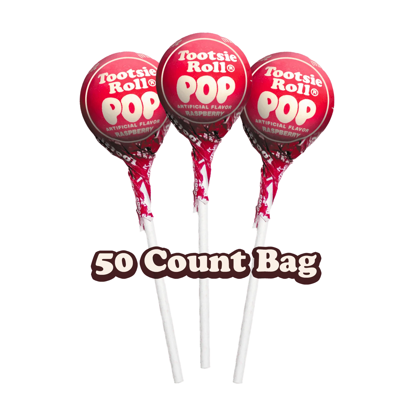 Tootsie Pops Raspberry Flavor (30 oz. \/ 50 ct. Bag)