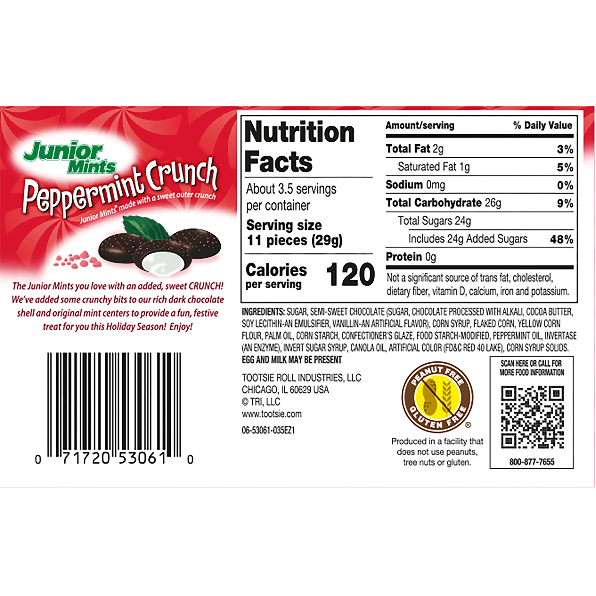 Junior Mints Peppermint Crunch (3.5 oz. Box)