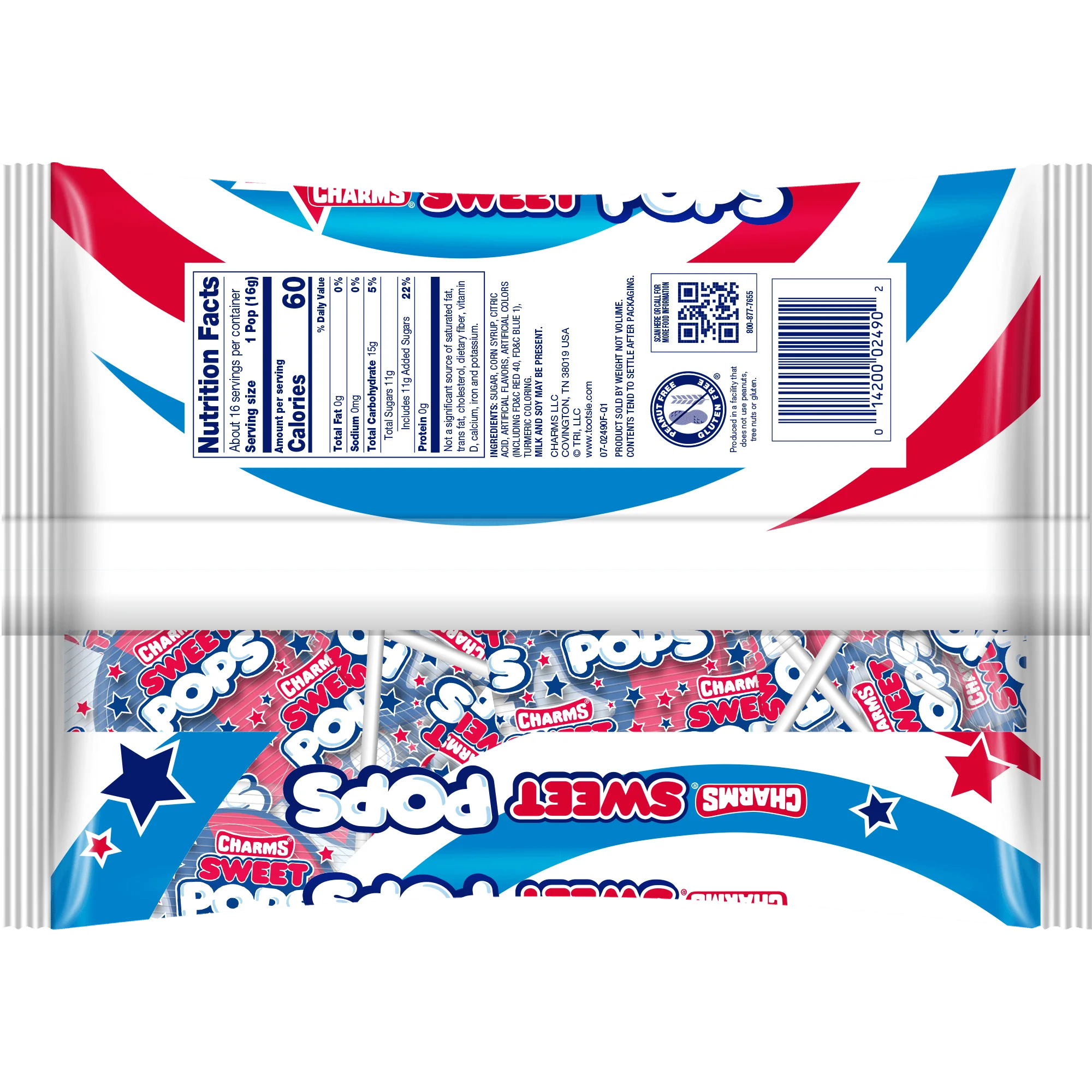Charms Sweet Pops USA Flag Bag (9 oz. Bag)