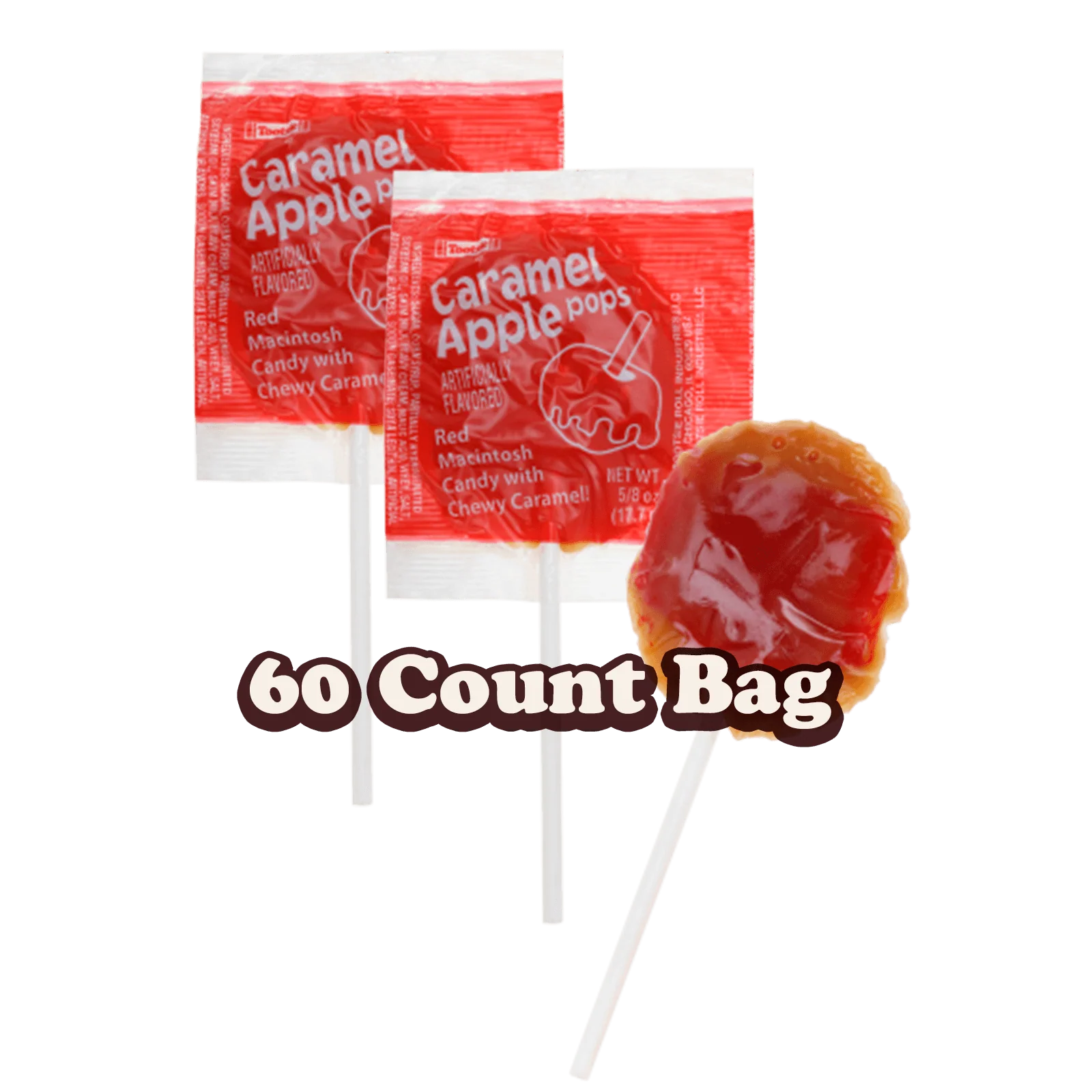 Caramel Apple Orchard Red Macintosh Pops (60 ct. Bag)