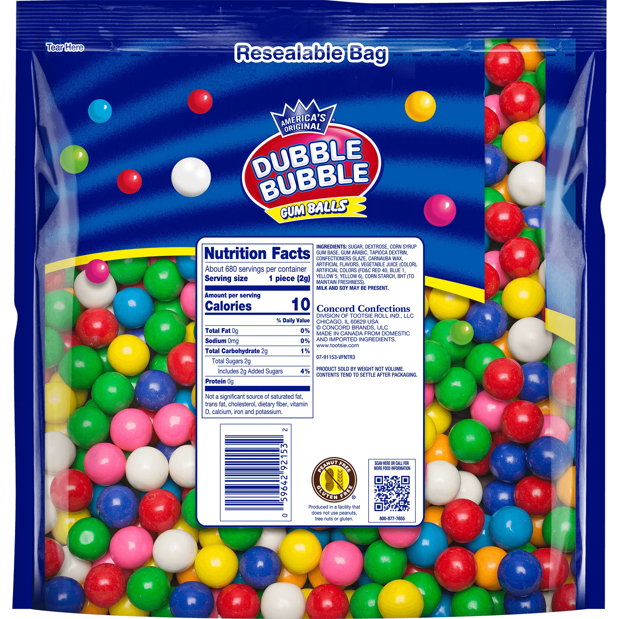 Dubble Bubble Gumballs (3.3 lb Pouch)