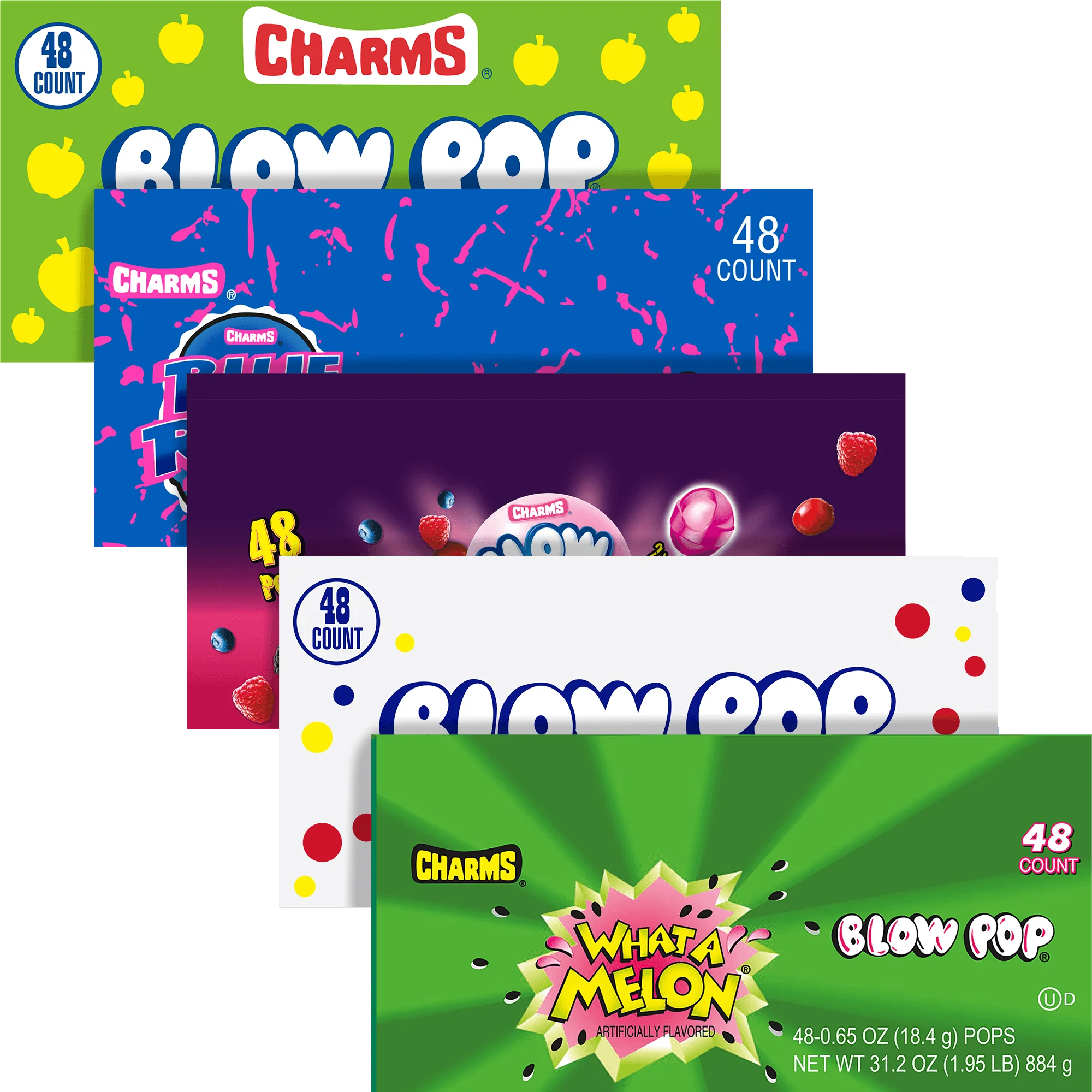 Charms Blow Pop Variety 5-Pack (5 x 48 ct. Box)