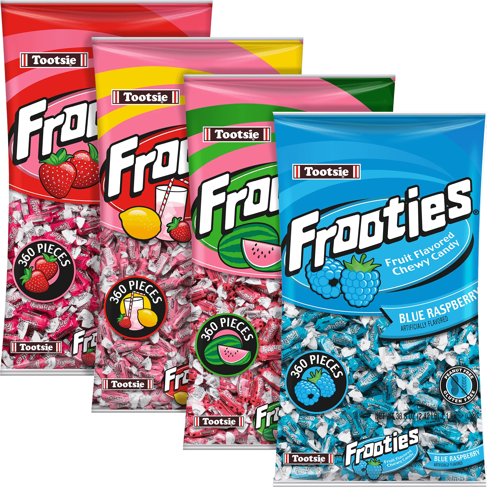 Frooties Summer Time Flavors Variety 4-Pack (4 x 360 ct. Bag)