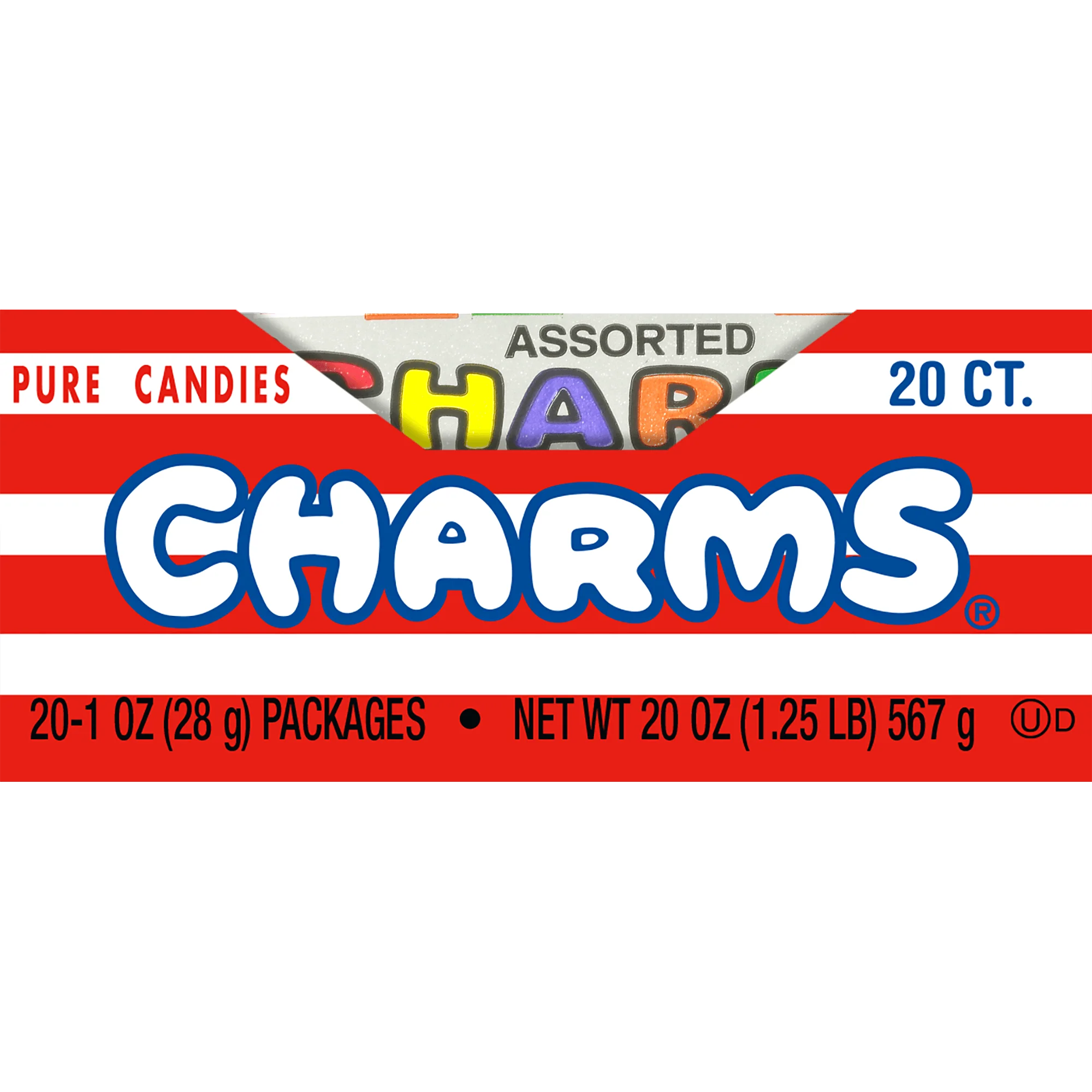 Charms Assorted Fruit Flavors Squares (1 oz. Pack)