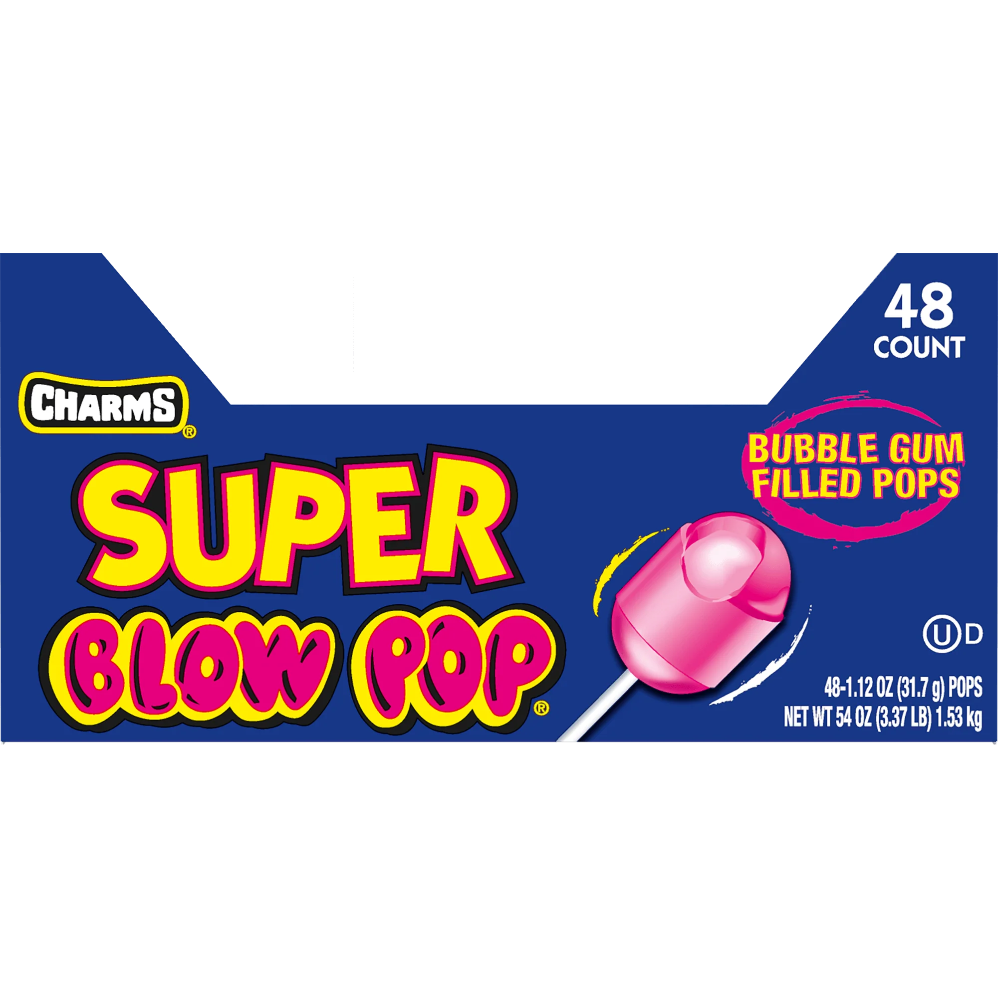 Charms Assorted Super Blow Pop (54 oz. \/ 48 ct. Box)
