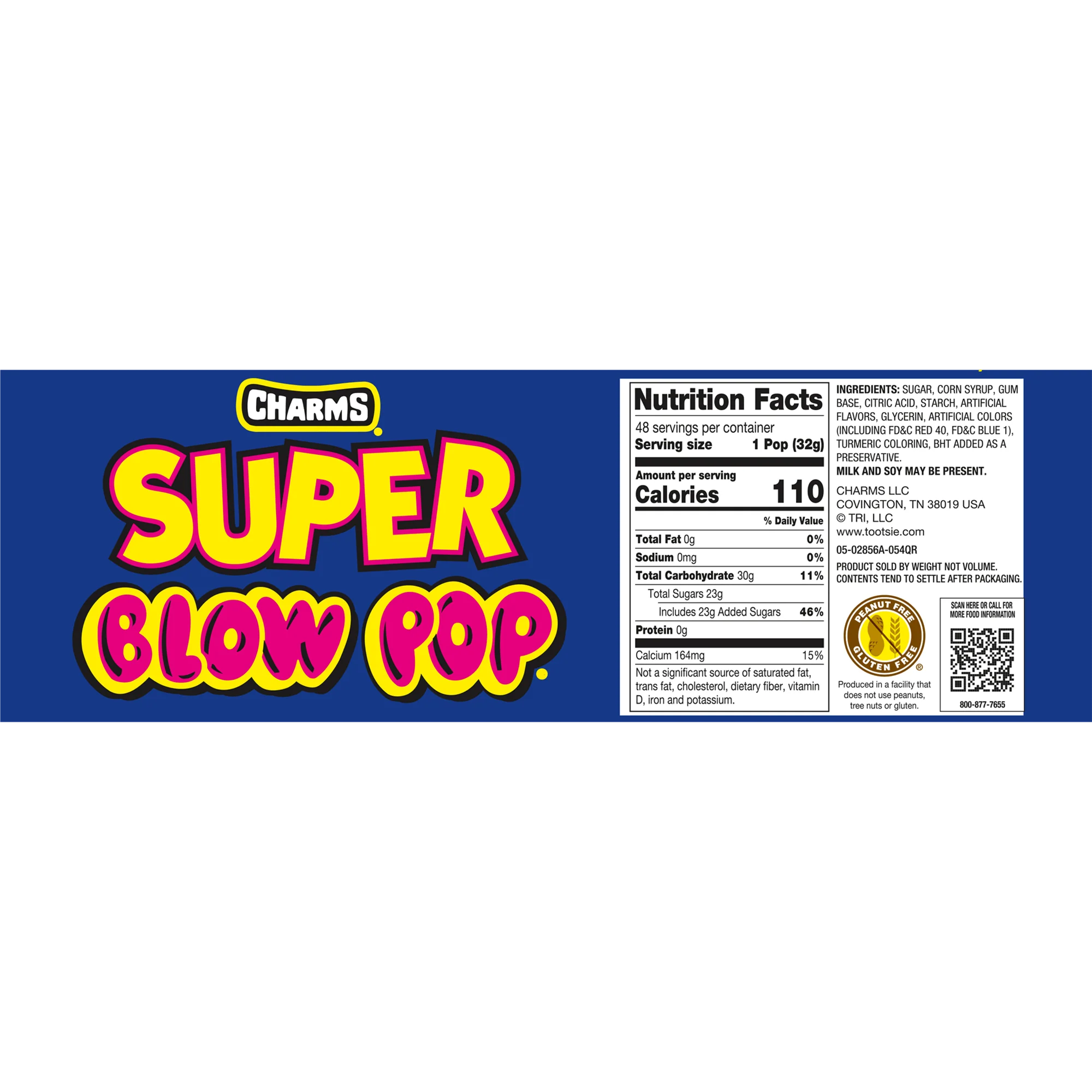 Charms Assorted Super Blow Pop (54 oz. \/ 48 ct. Box)