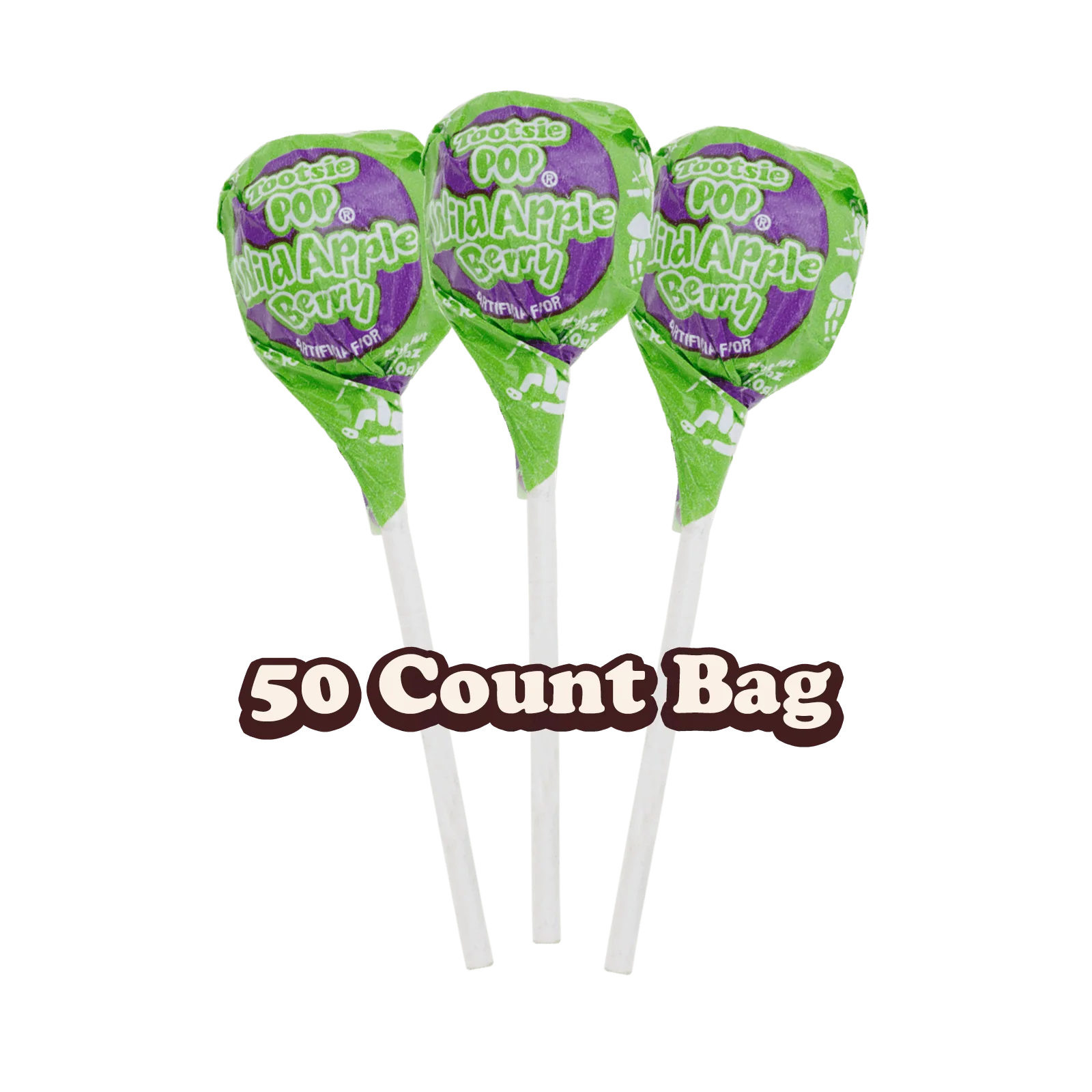 Tootsie Pops Wild Apple Berry (50 ct. Bag)