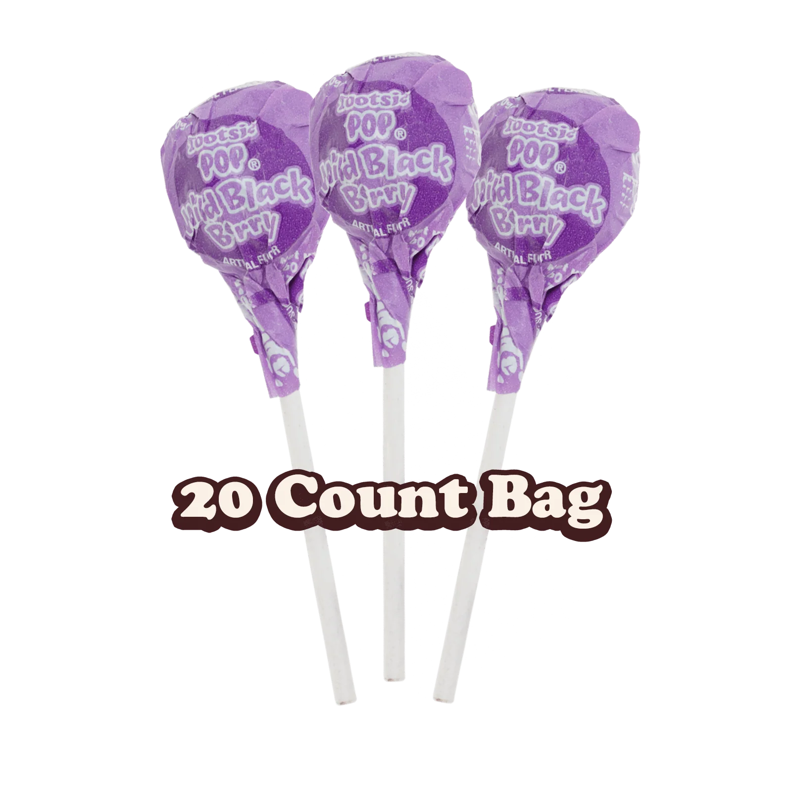 Tootsie Pops Wild Black Berry (20 ct. Bag)