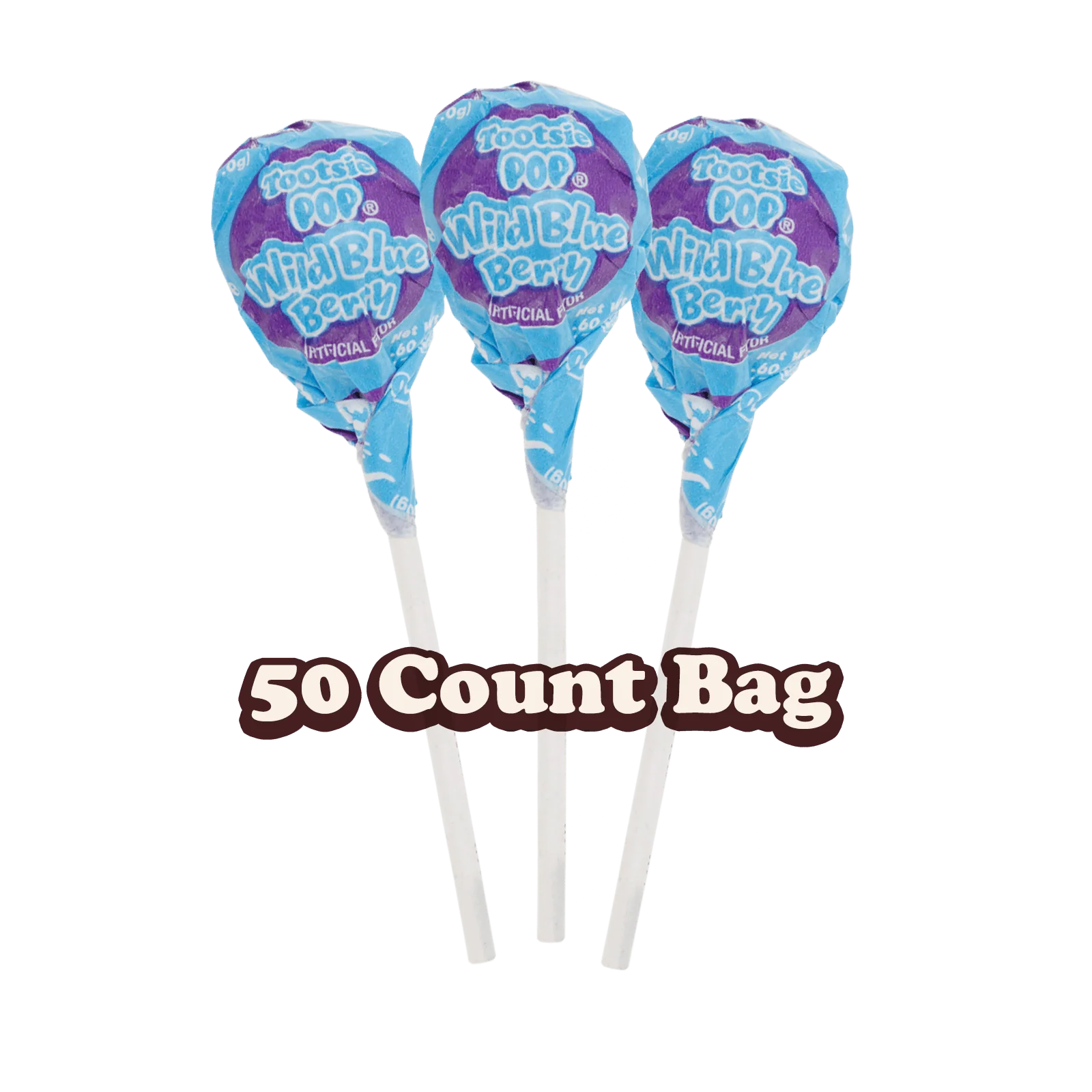 Tootsie Pops Wild Blue Berry (50 ct. Bag)