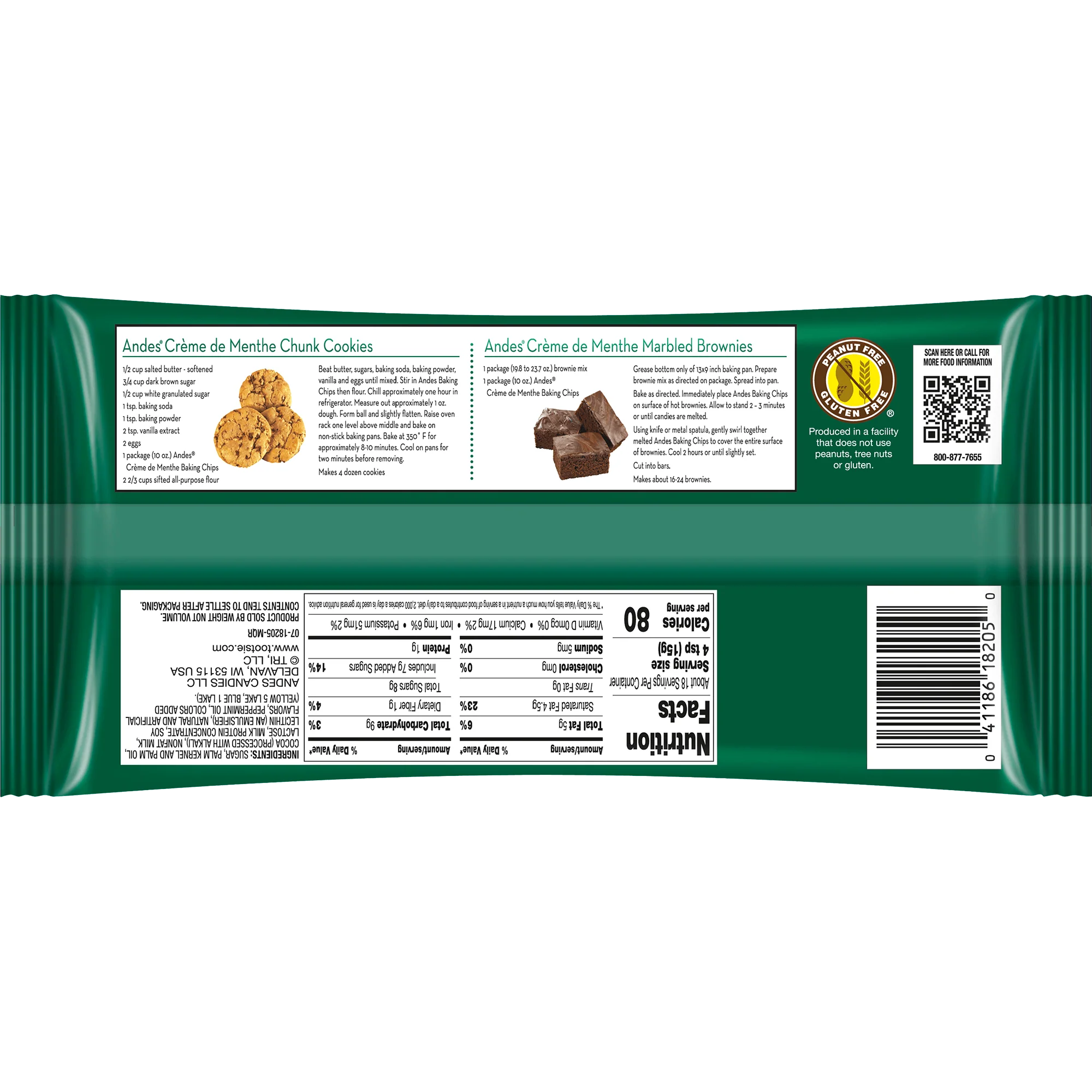 Andes  Crème de Menthe Baking Chips (10 oz. Bag)