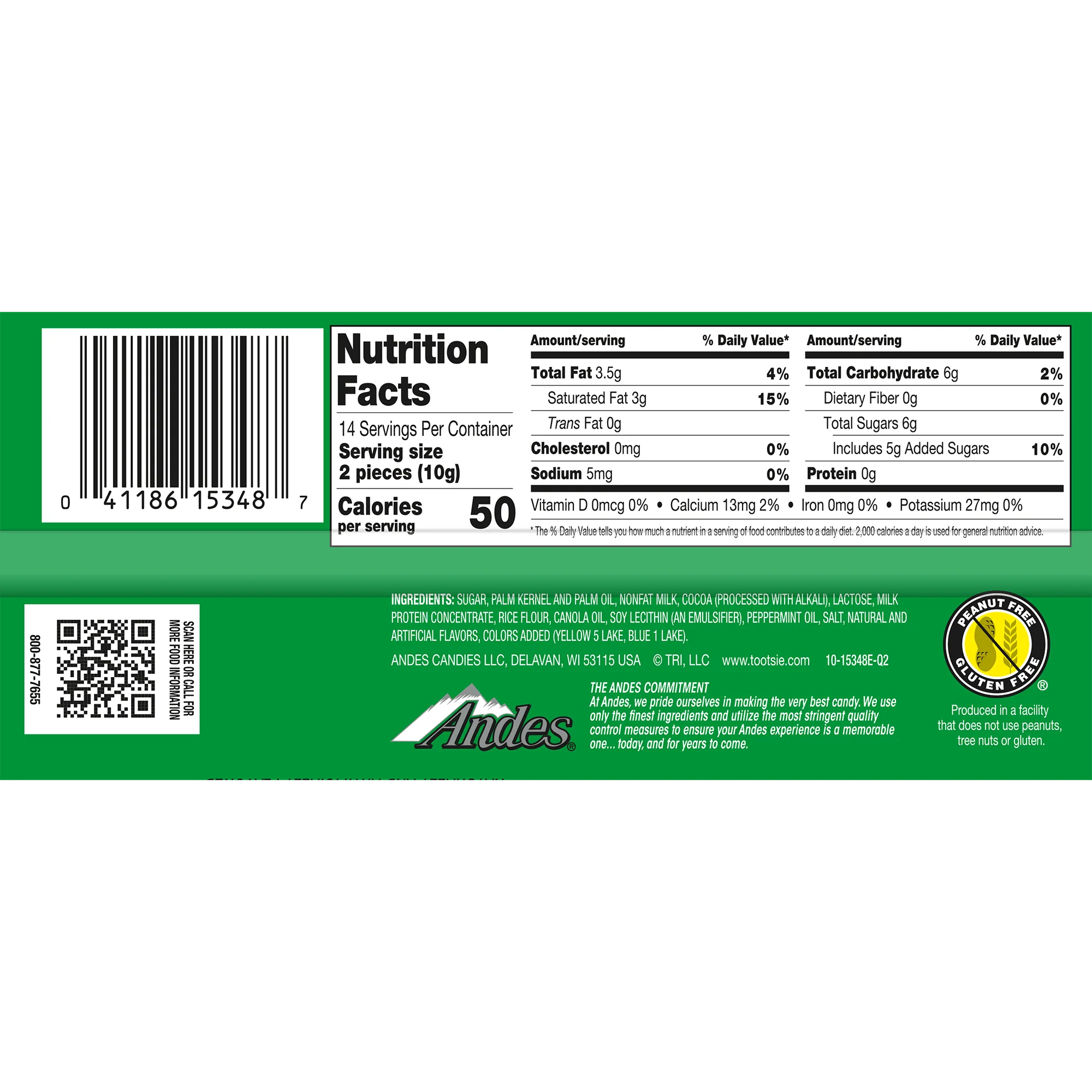 Andes Easter Mint Cookie Crunch Thins (4.67 oz. Box)