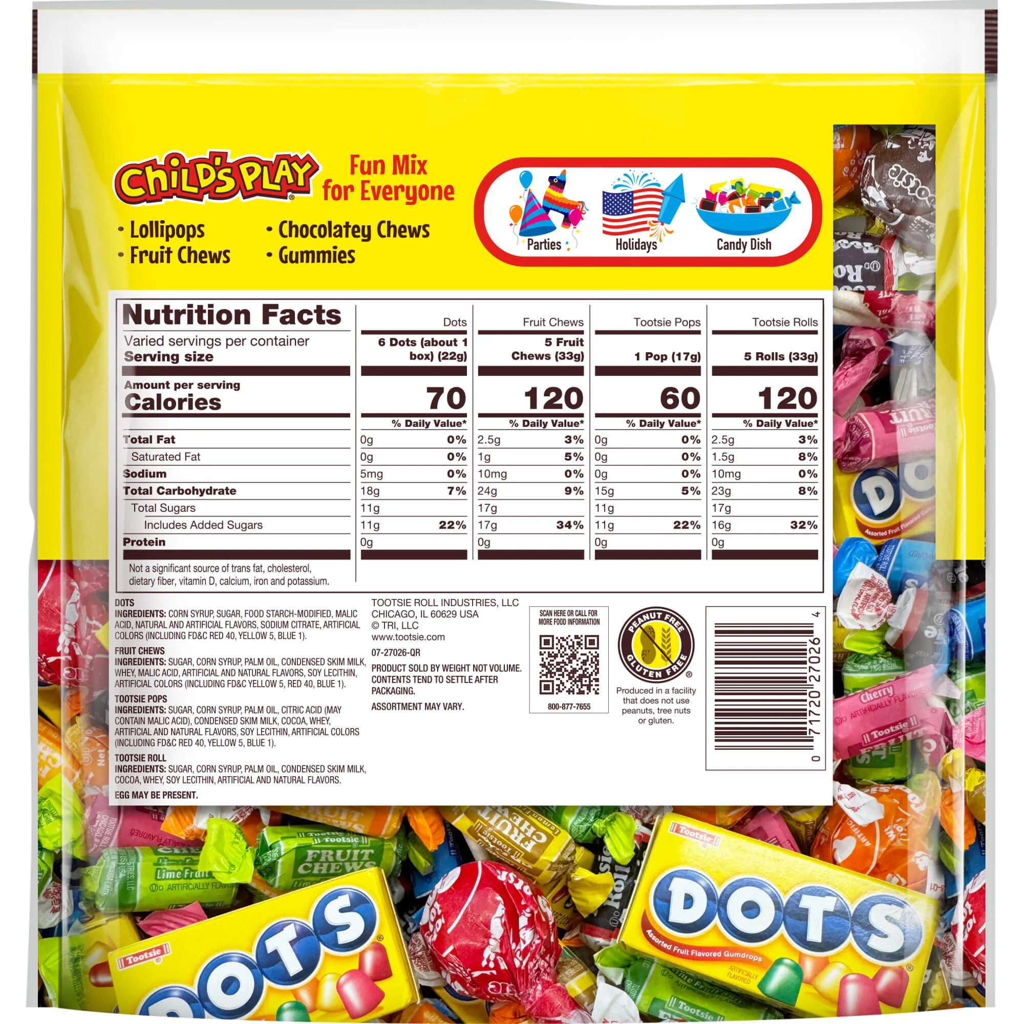 Tootsie Roll Assorted Child's Play (26 oz. Bag)