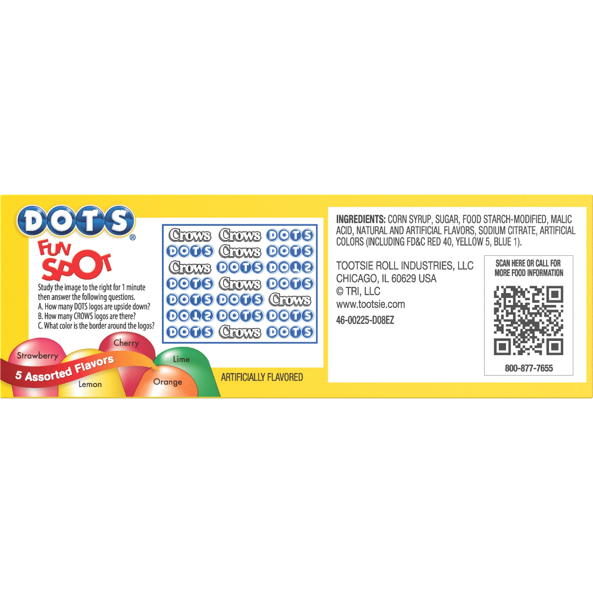 DOTS Original Assorted Gum Drops (2.25 oz. Box)