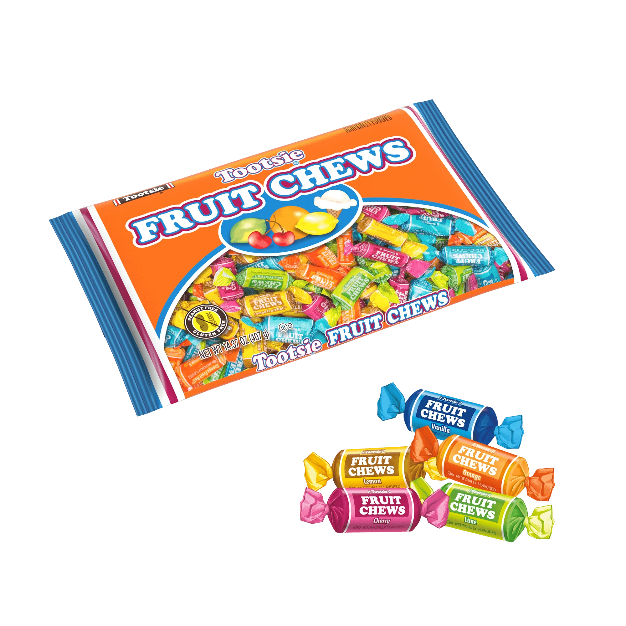 Tootsie Fruit Chews Assorted Flavors (14.37 oz. Bag)