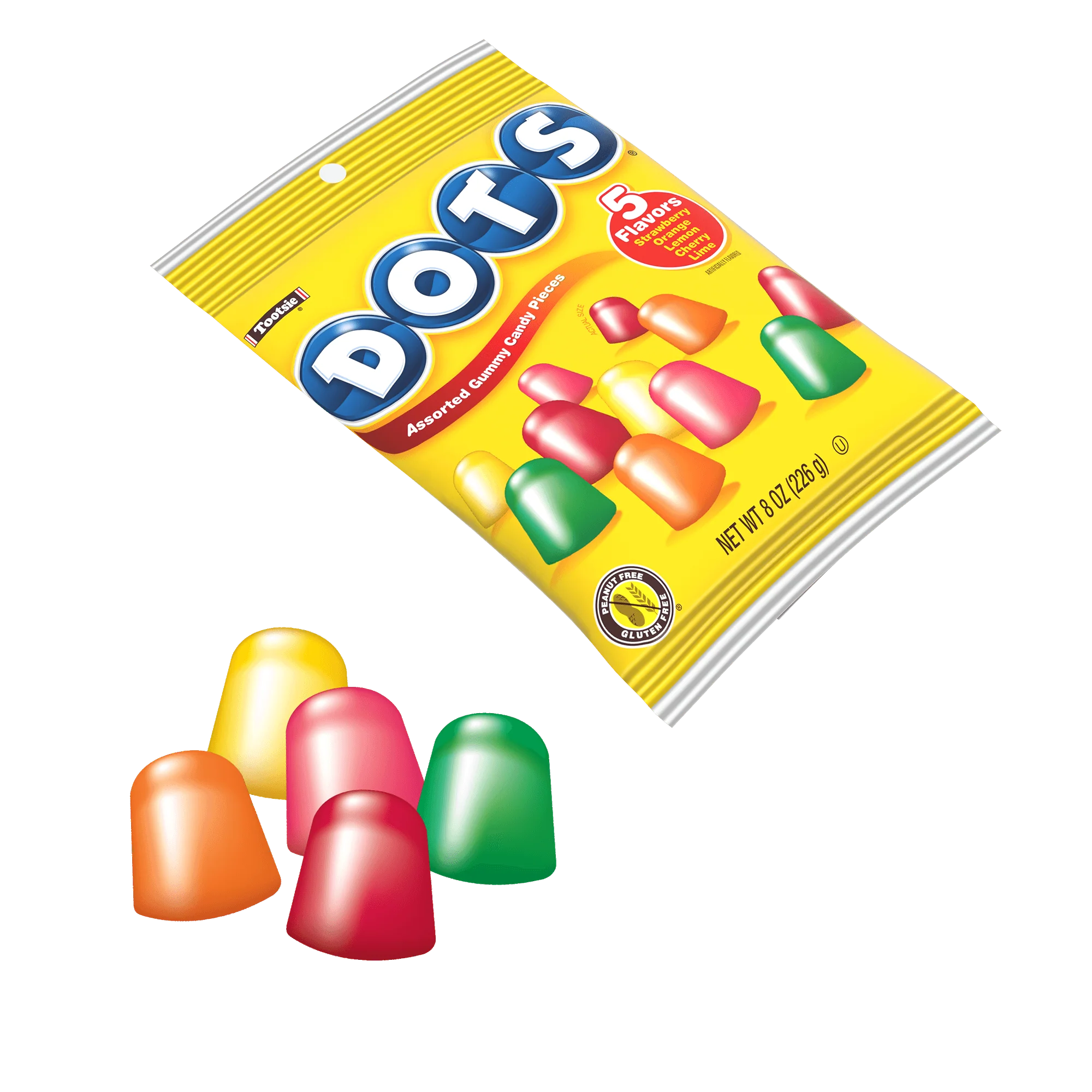 DOTS Assorted Fruit Gum Drops (8 oz. Bag)