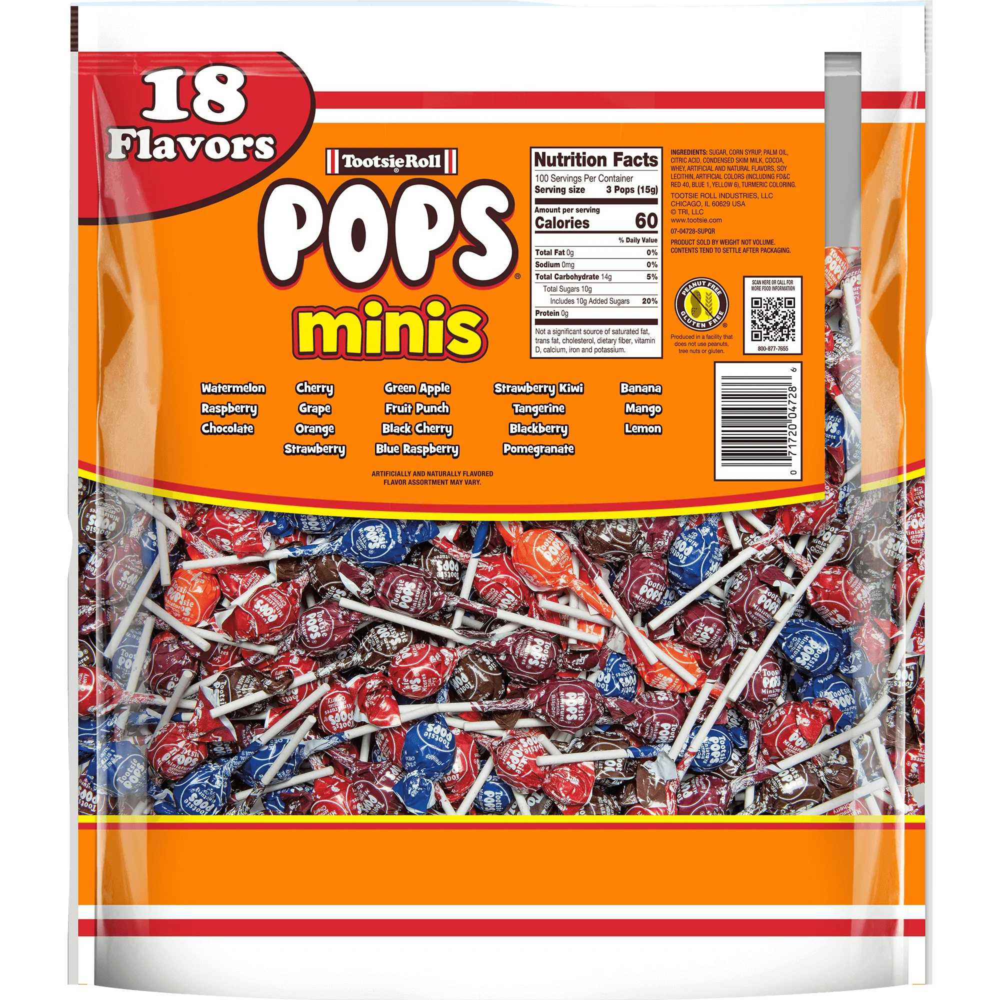 Tootsie Roll Pops Minis Assorted Flavors (54 oz. \/ 300 ct. Bag)
