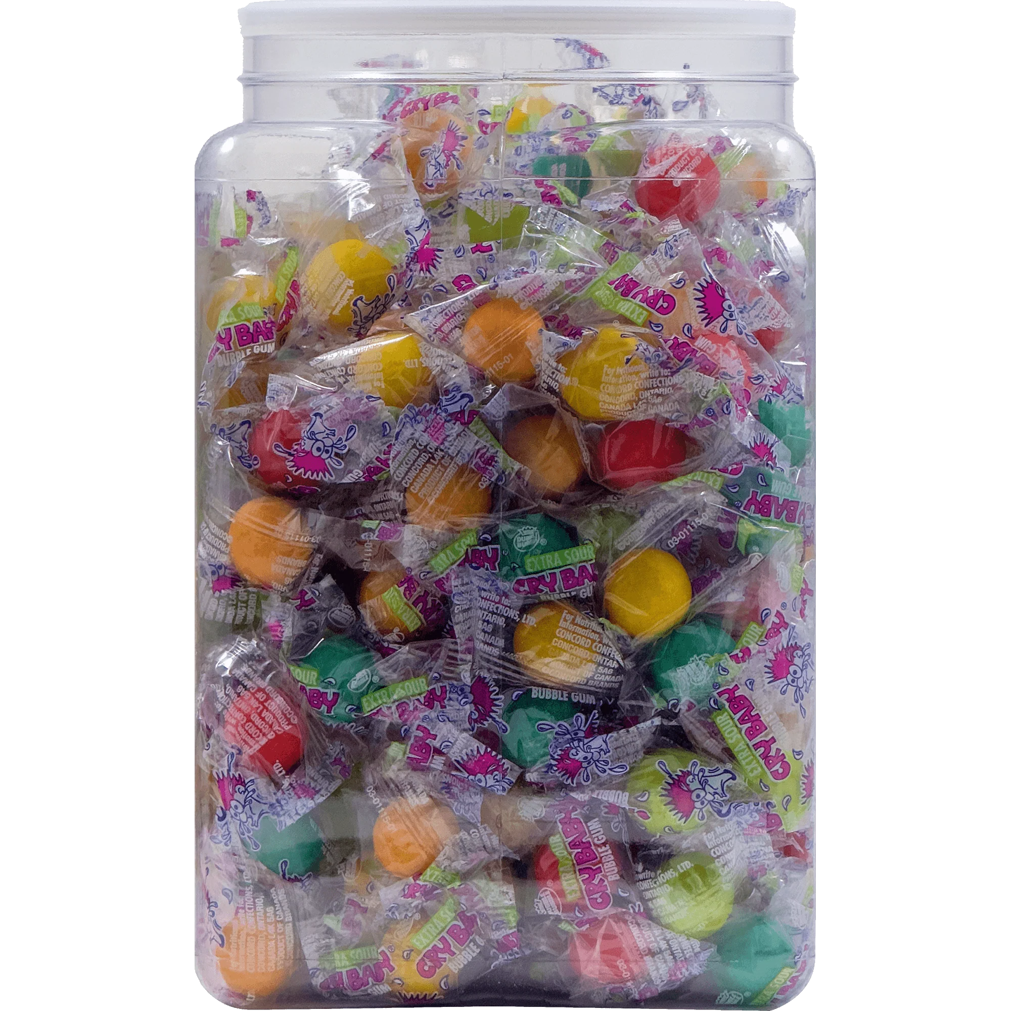 Cry Baby Nitro Assorted Sours Gumballs (52.4 oz. \/ 200 ct. Jar)