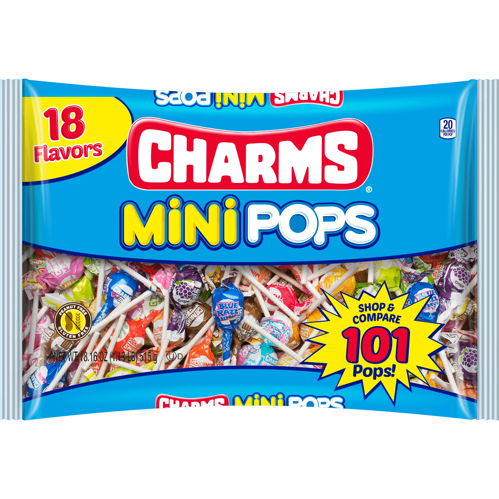 Charms Assorted Mini Pops (18.16 oz. \/ 101 ct. Bag)