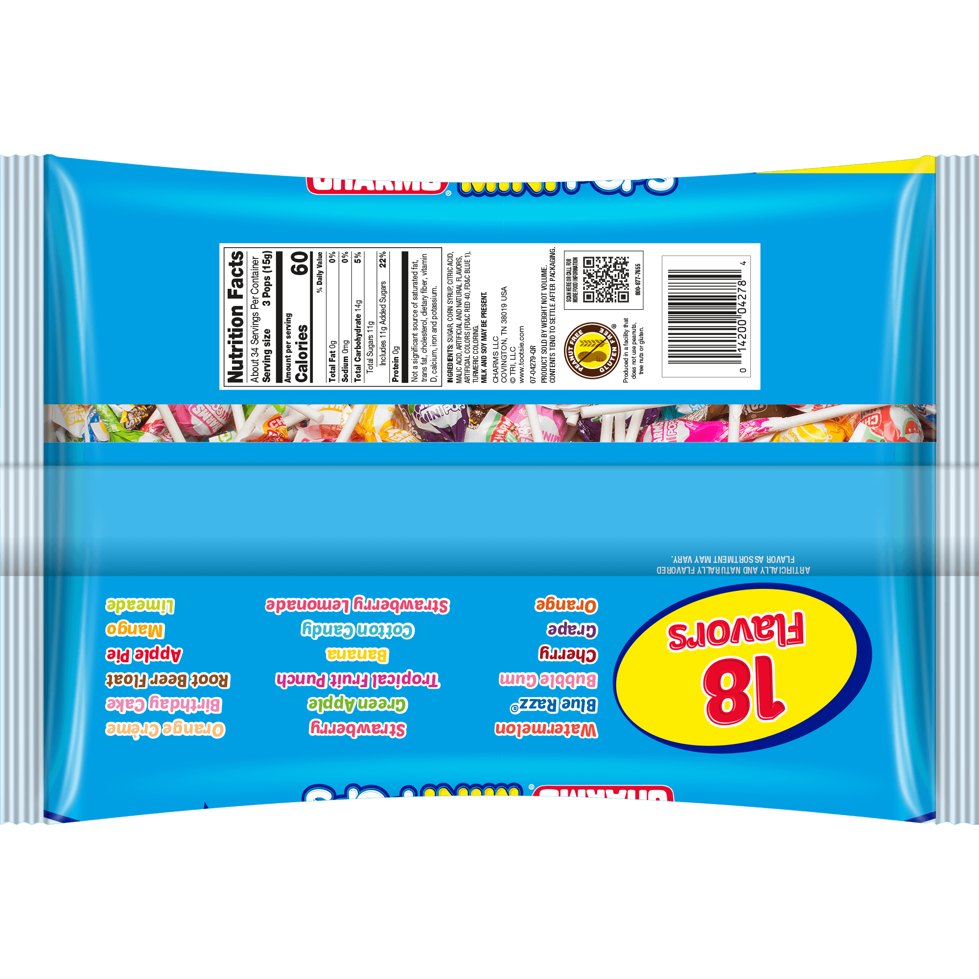 Charms Assorted Mini Pops (18.16 oz. \/ 101 ct. Bag)