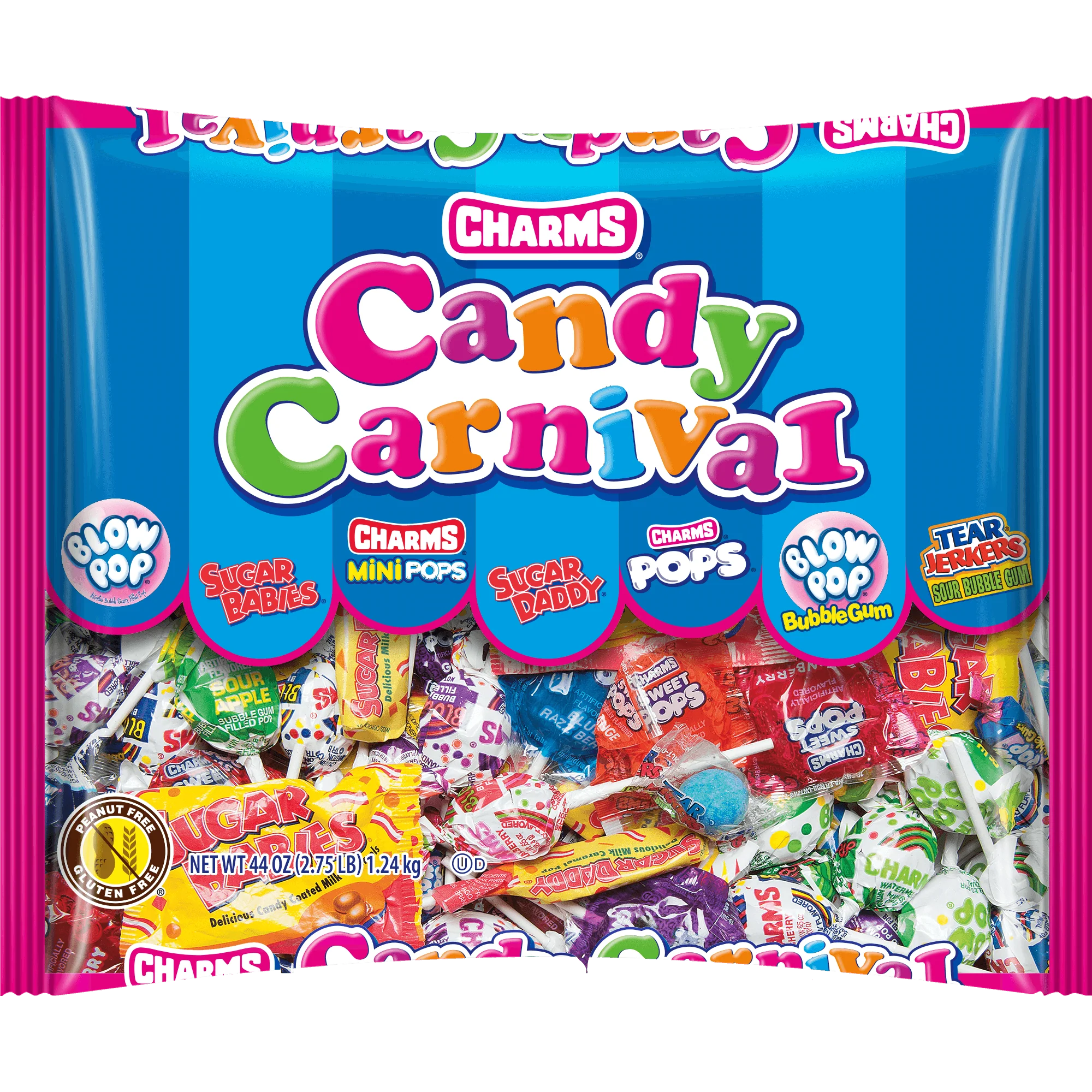 Charms Candy Carnival Assorted Candies Fun Size (44 oz. Bag)