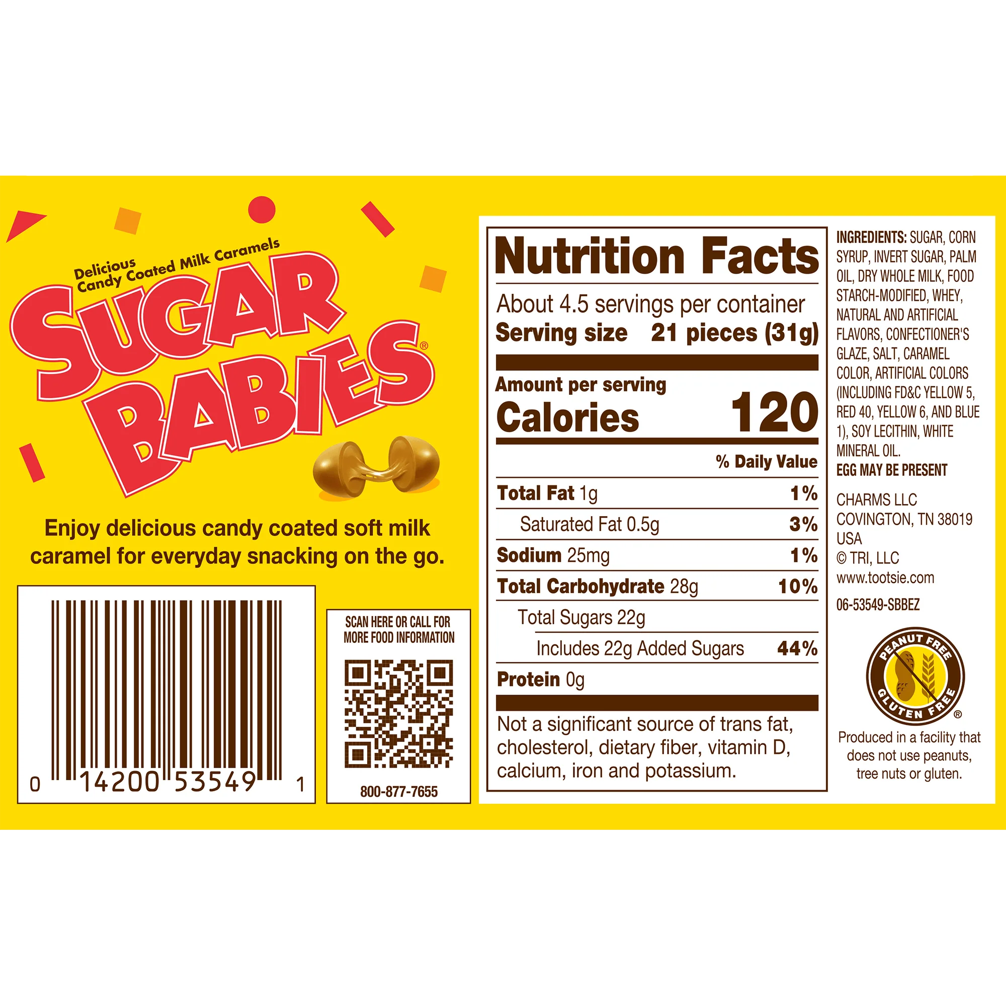 Sugar Babies Soft Milk Caramel (5 oz. Box)