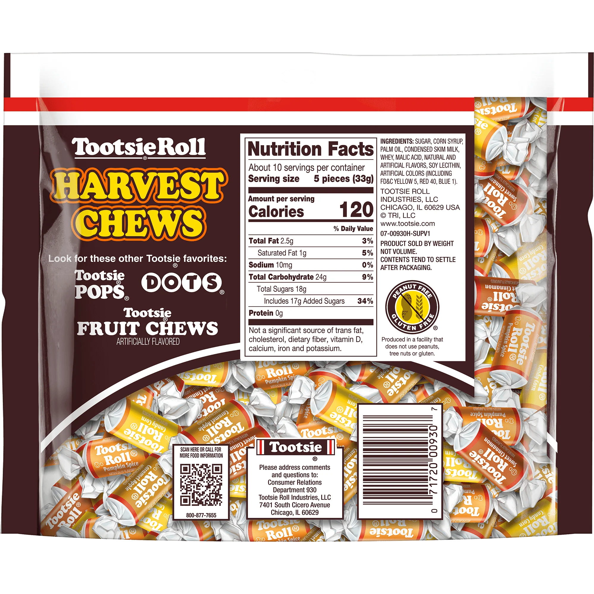 Tootsie Roll Harvest Chews (11.5 oz. Bag)