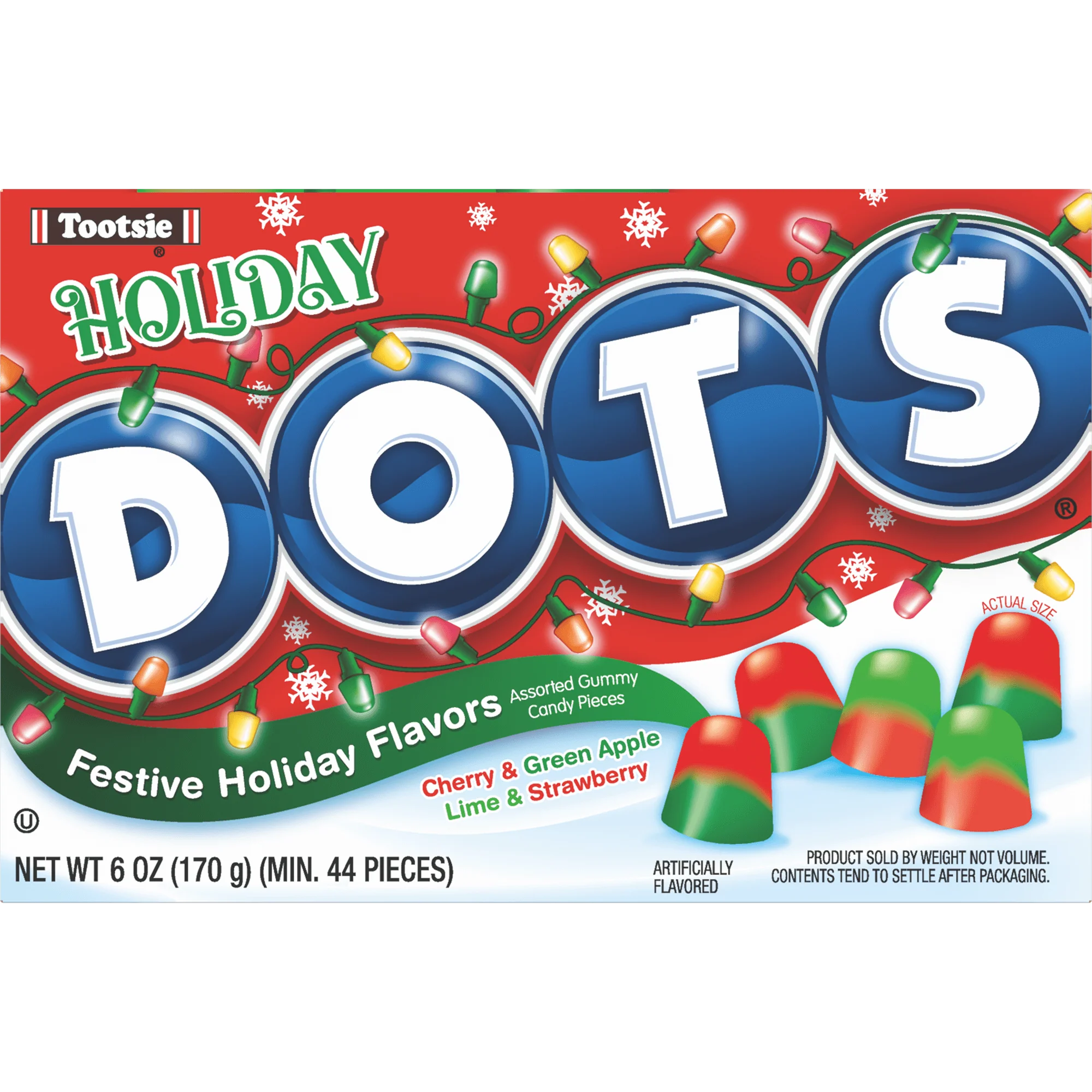 DOTS Assorted Holiday Gum Drops (6.5 oz. Box)