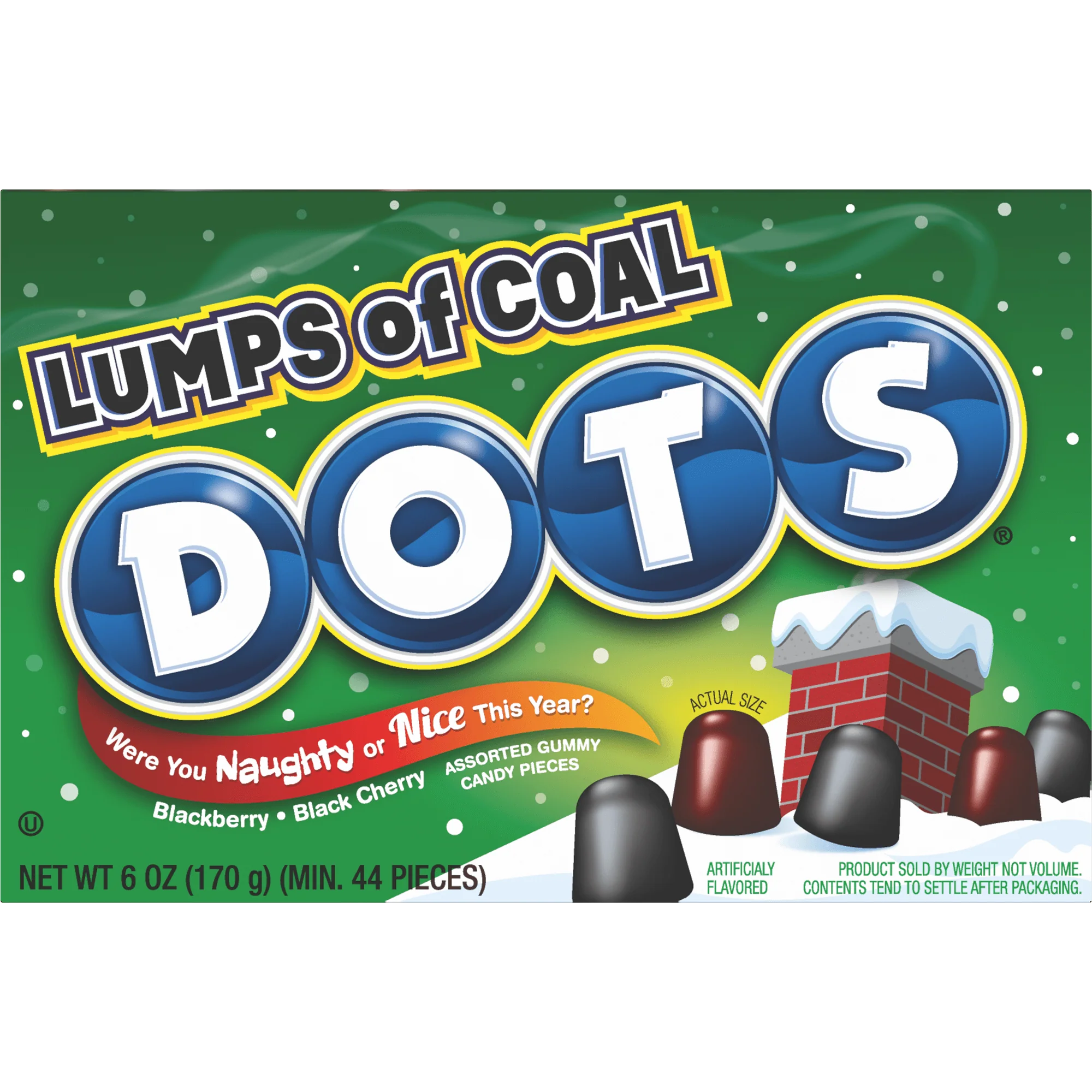 DOTS Lumps of Coal Gumdrops (6 oz. Box)