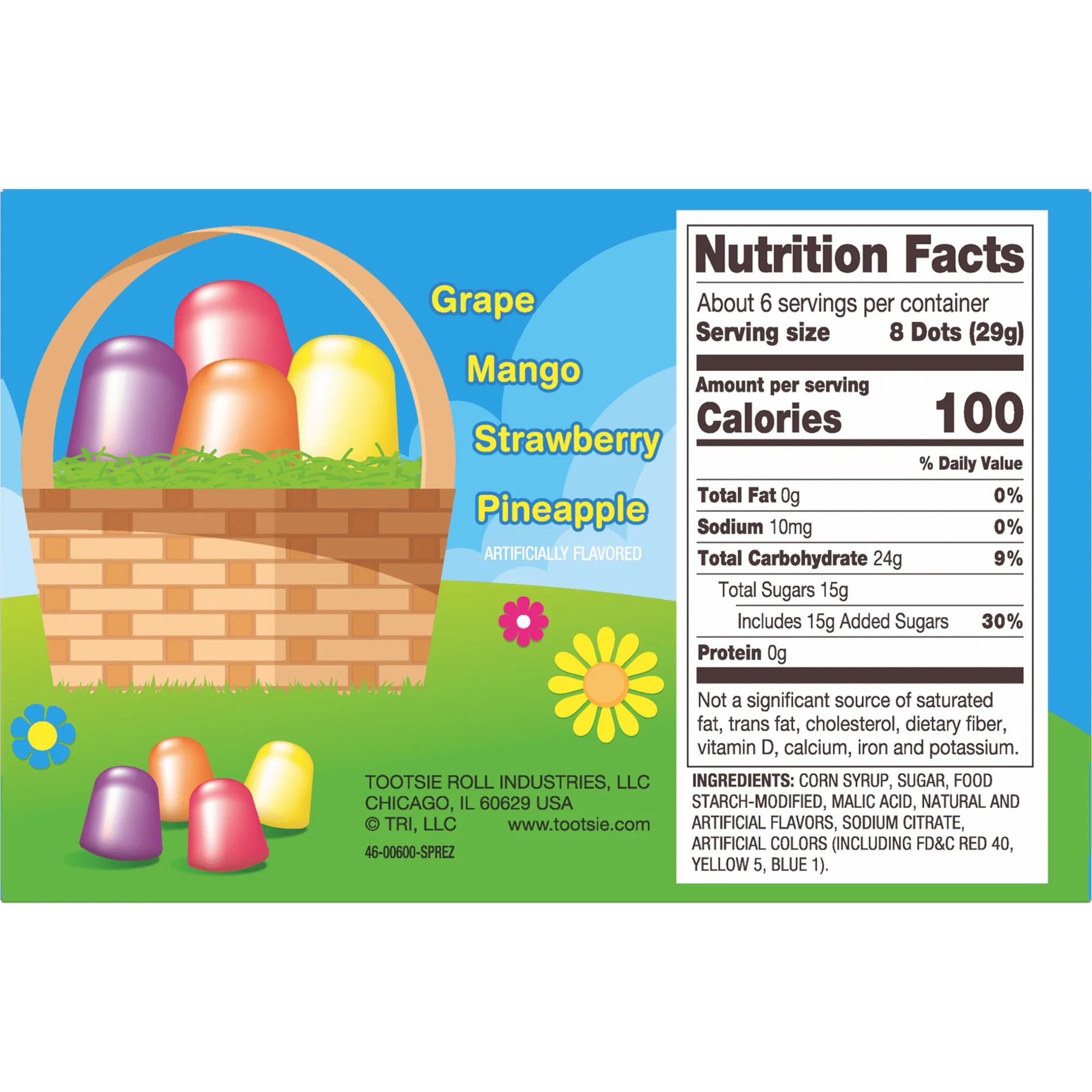 DOTS Assorted Easter Gum Drops (6.5 oz. Box)