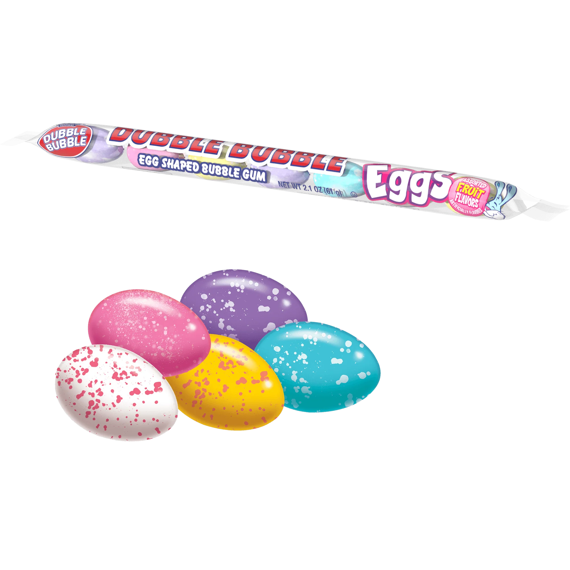 Dubble Bubble Easter Bubble Gum Eggs (2.1 oz. \/ 7 ct. Tube)