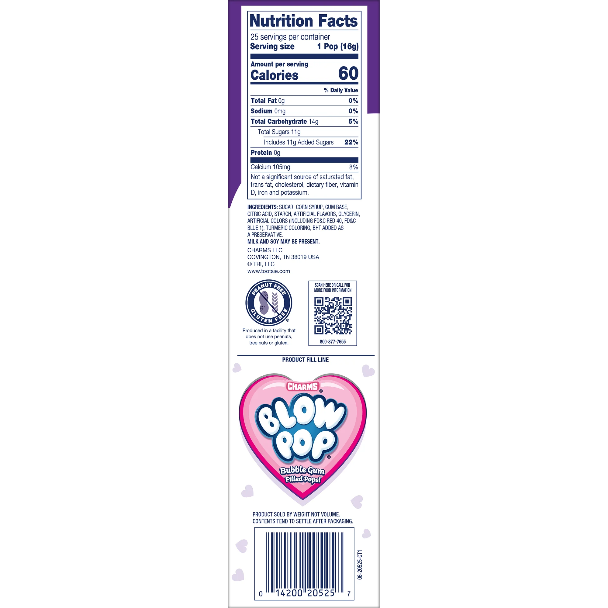 Charms Blow Pop Valentine Friendship Exchange Kit (13.75 oz. \/ 25 ct. Box)