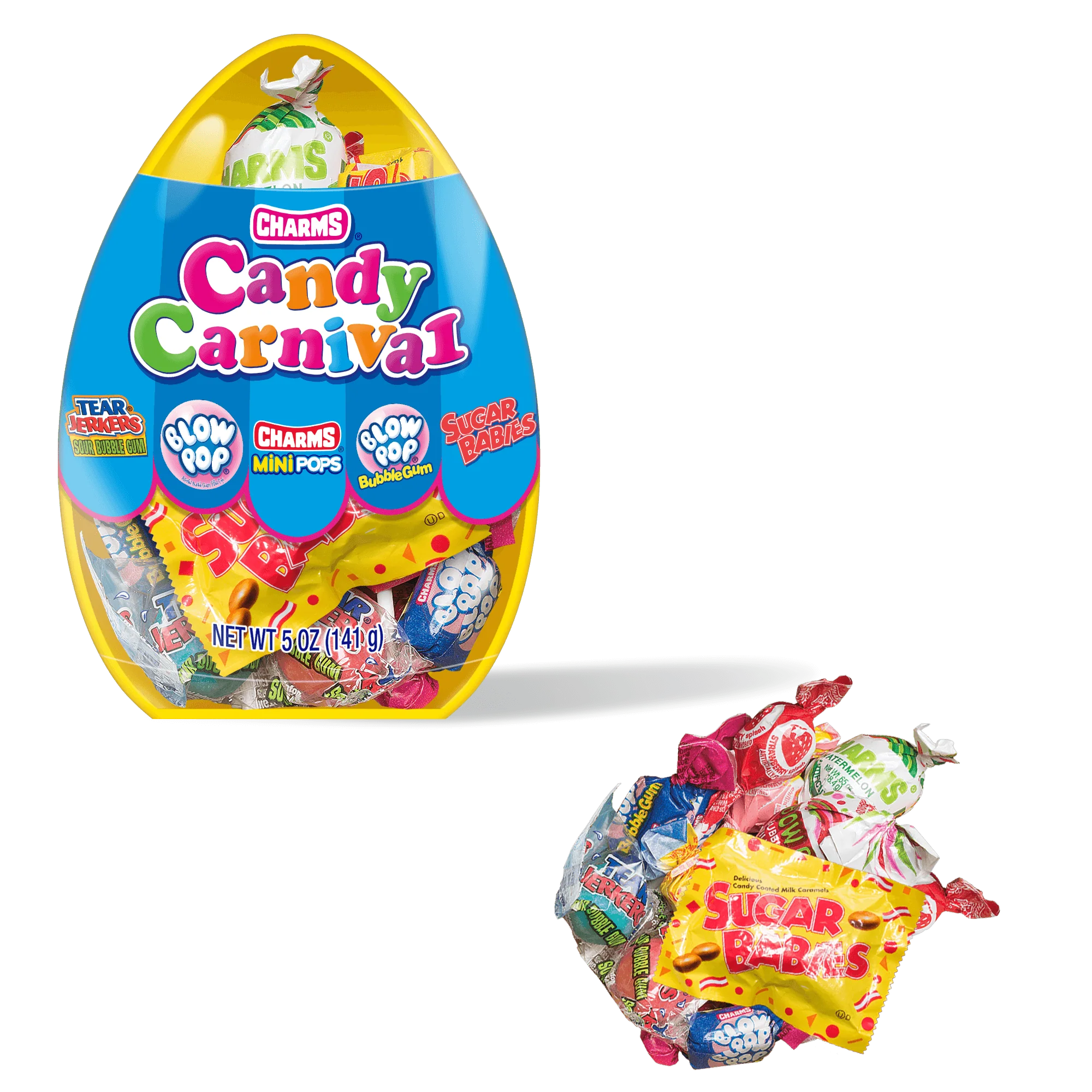 Charms Candy Carnival Easter Filled Jumbo Egg (5 oz. Canister)