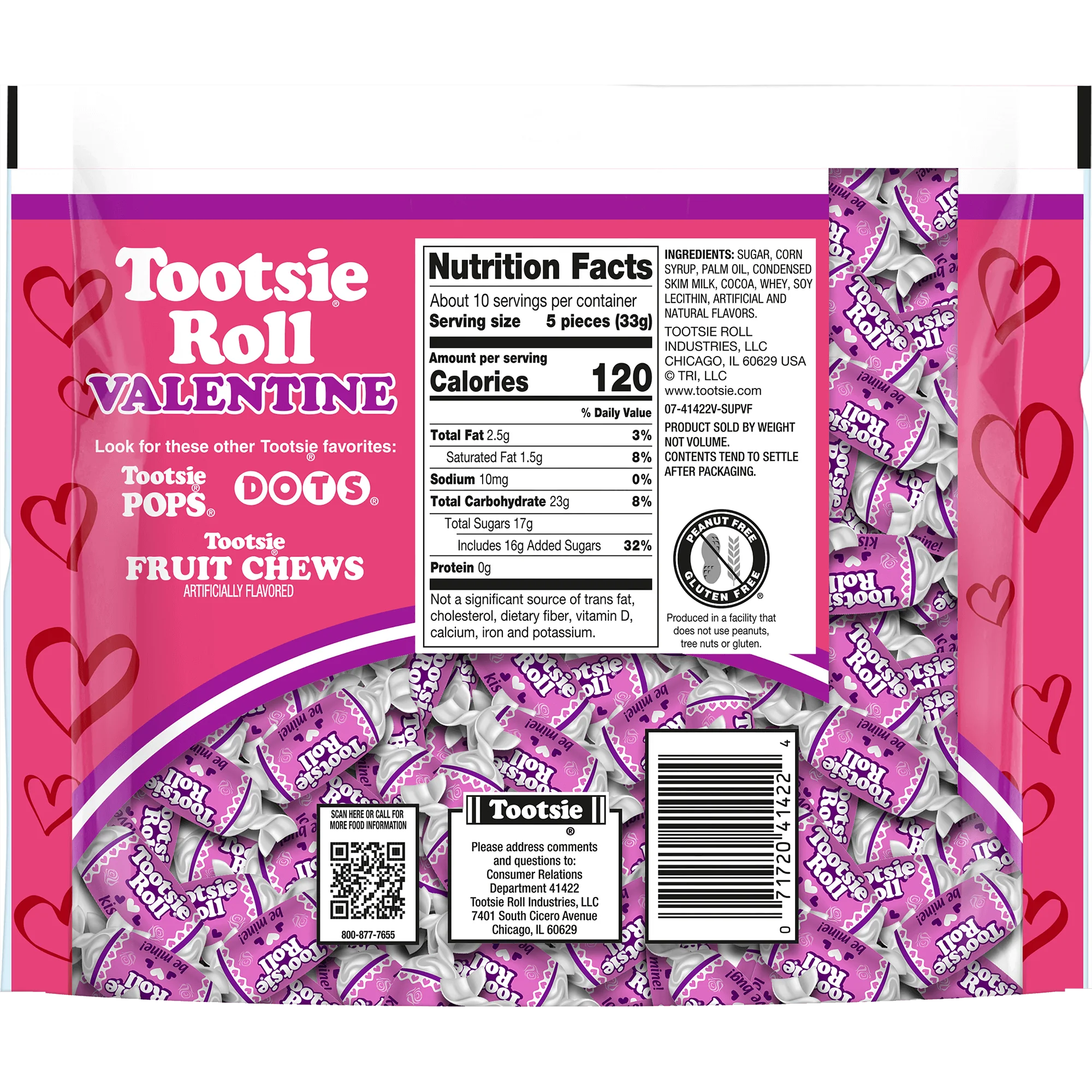 Tootsie Roll Valentine Midgees (12 oz. Bag)