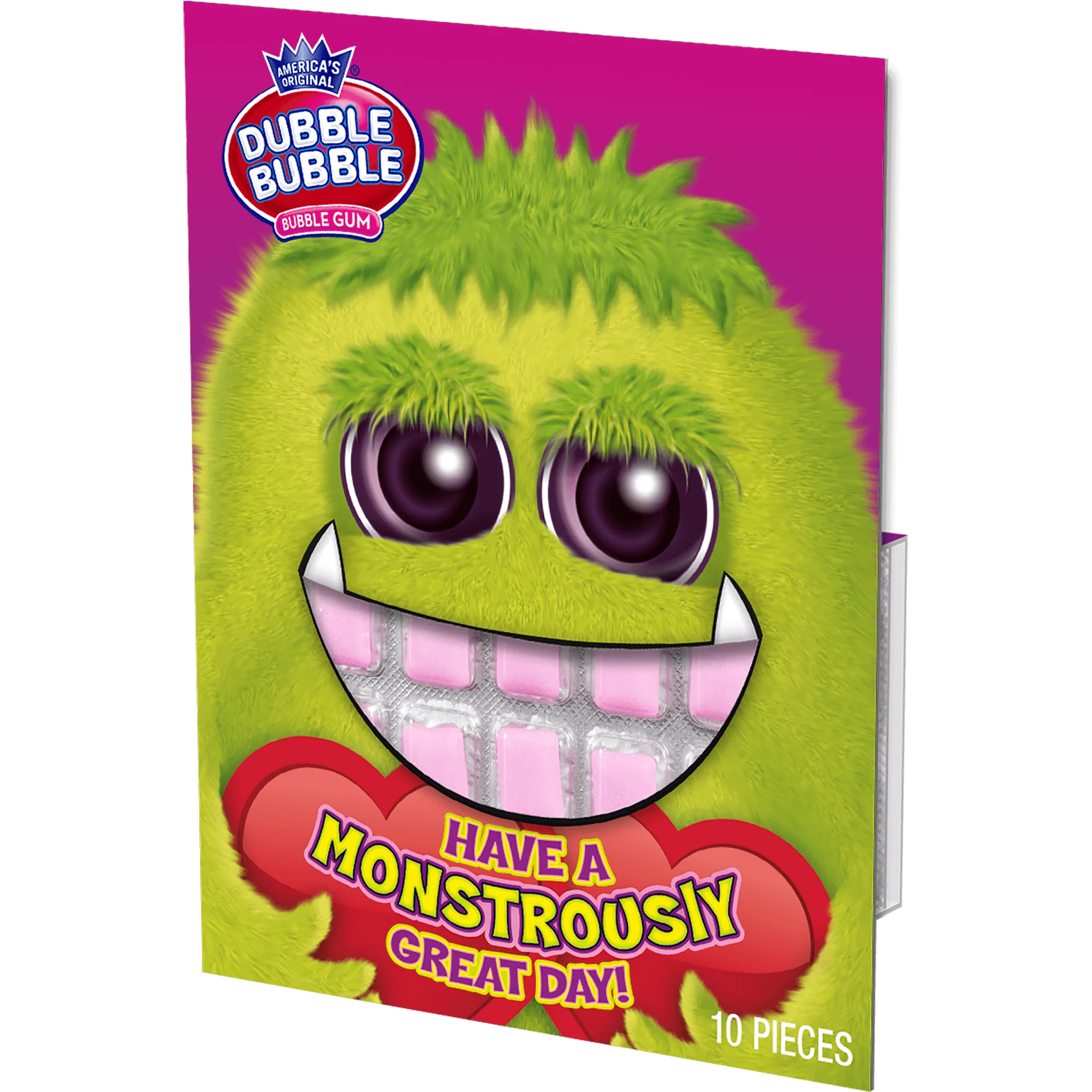 Double Bubble Monster Valentine Cards (1 oz. \/ 10 ct. Box)