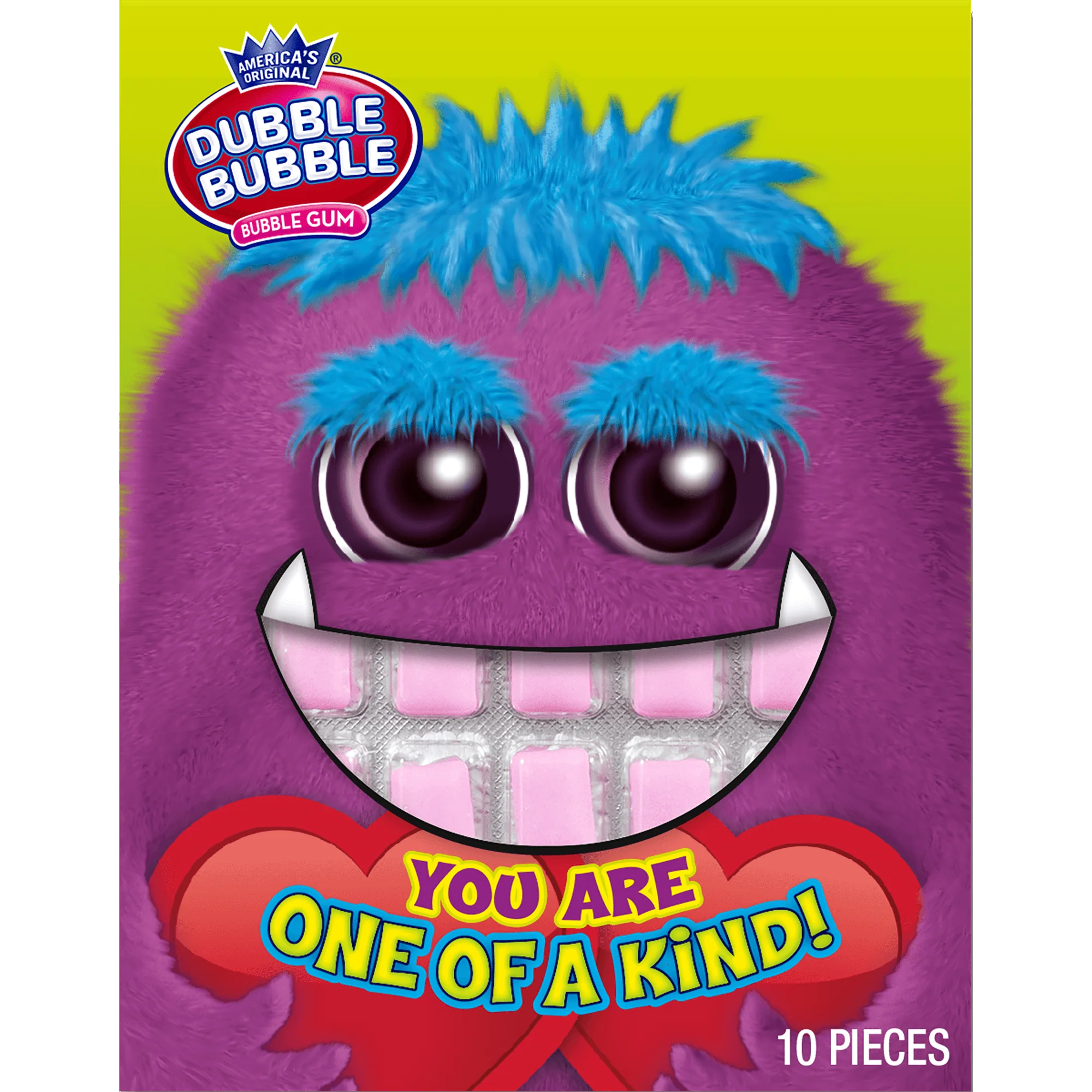 Double Bubble Monster Valentine Cards (1 oz. \/ 10 ct. Box)