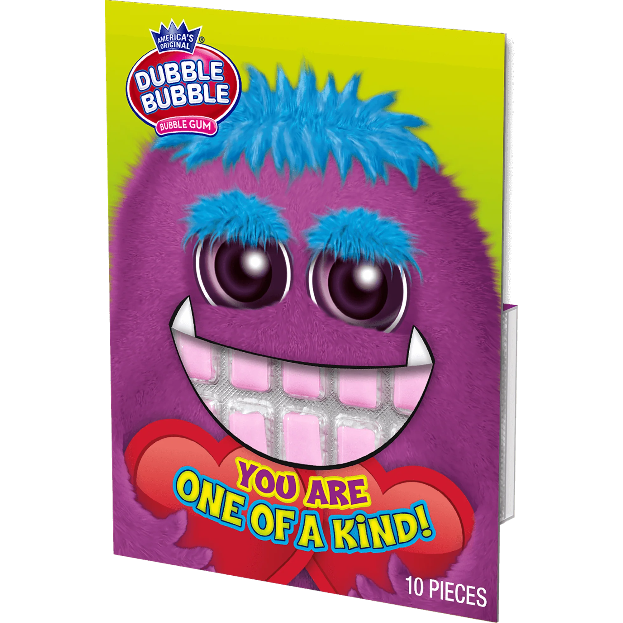 Double Bubble Monster Valentine Cards (1 oz. / 10 ct. Box) 3 Double Bubble Monster Valentine Cards (1 oz. \/ 10 ct. Box)