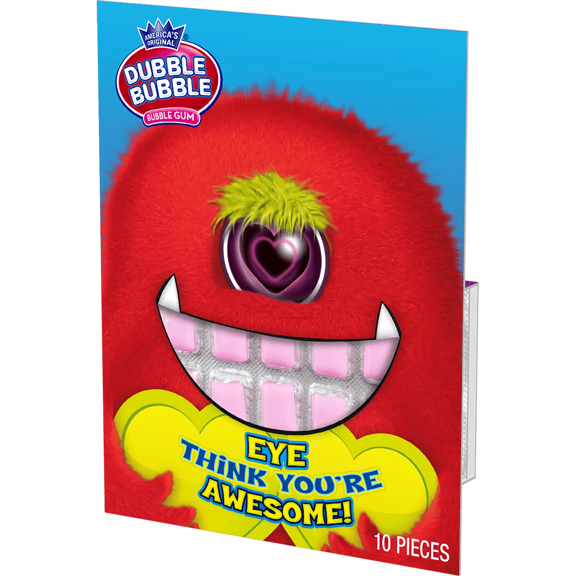 Double Bubble Monster Valentine Cards (1 oz. / 10 ct. Box) 5 Double Bubble Monster Valentine Cards (1 oz. \/ 10 ct. Box)